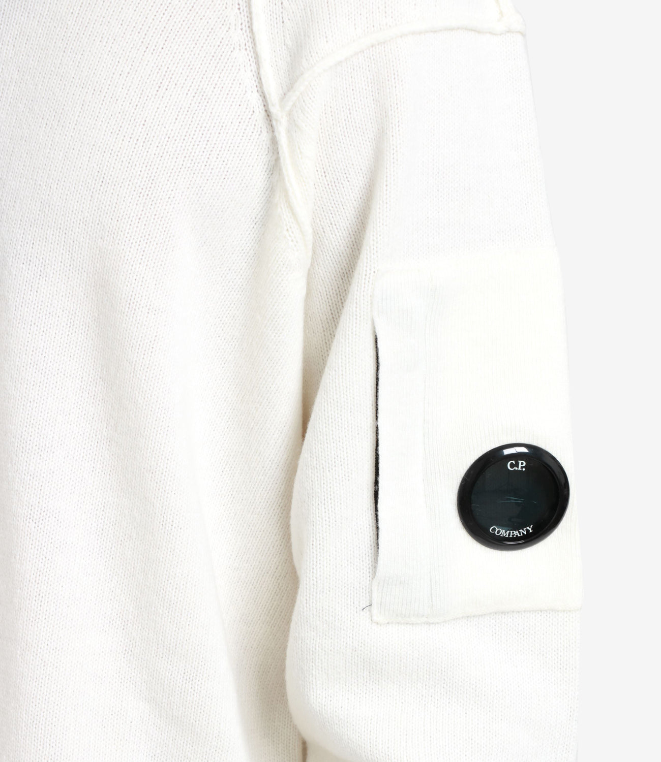 C.P. Company | Lambswool GRS Crew Neck Knit White