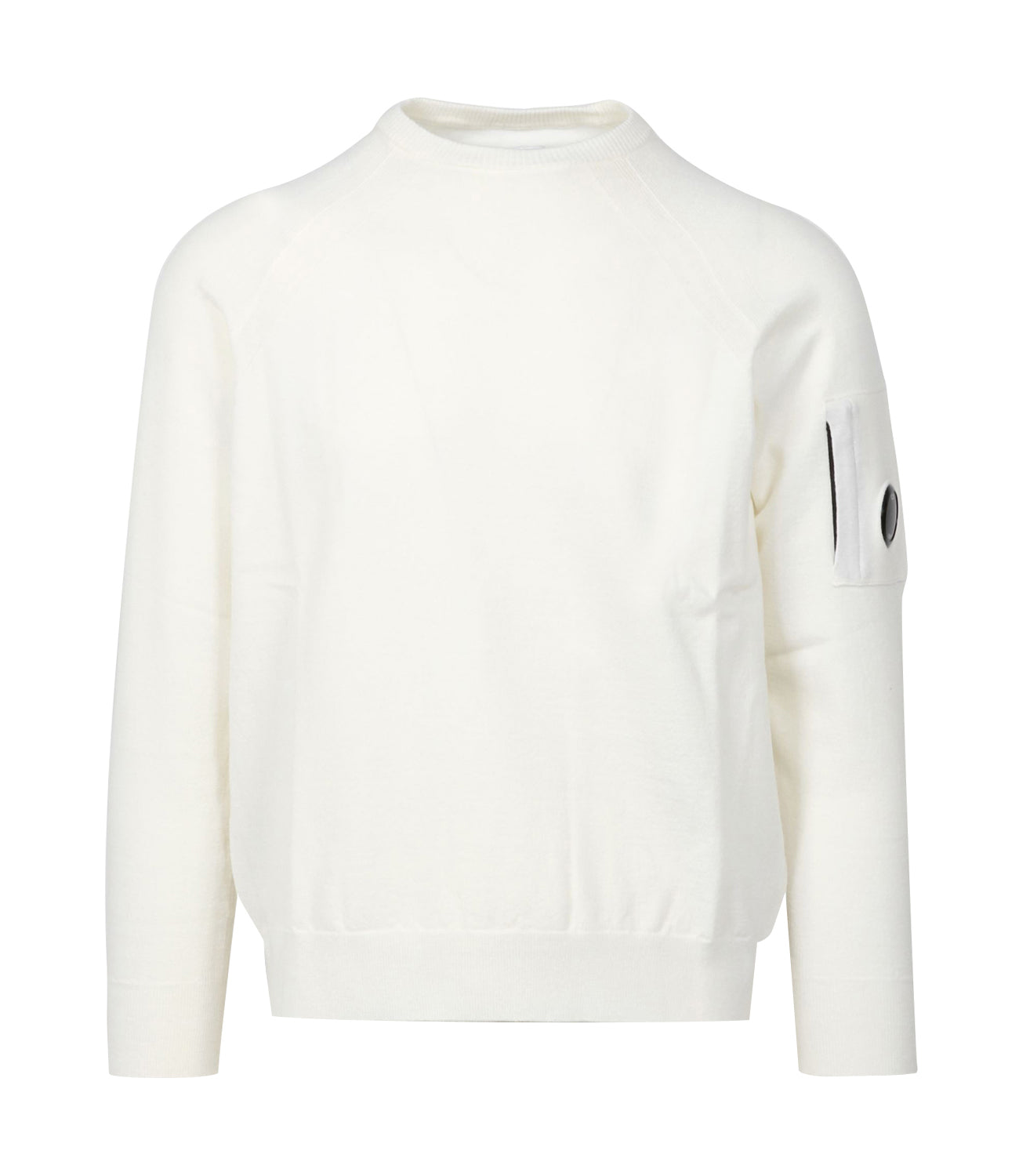 C.P. Company | Lambswool GRS Crew Neck Knit White