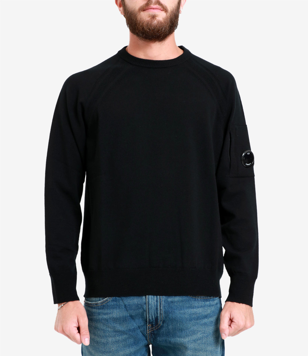 C.P. Company | Maglia Lambswool GRS Crew Neck Knit Nera