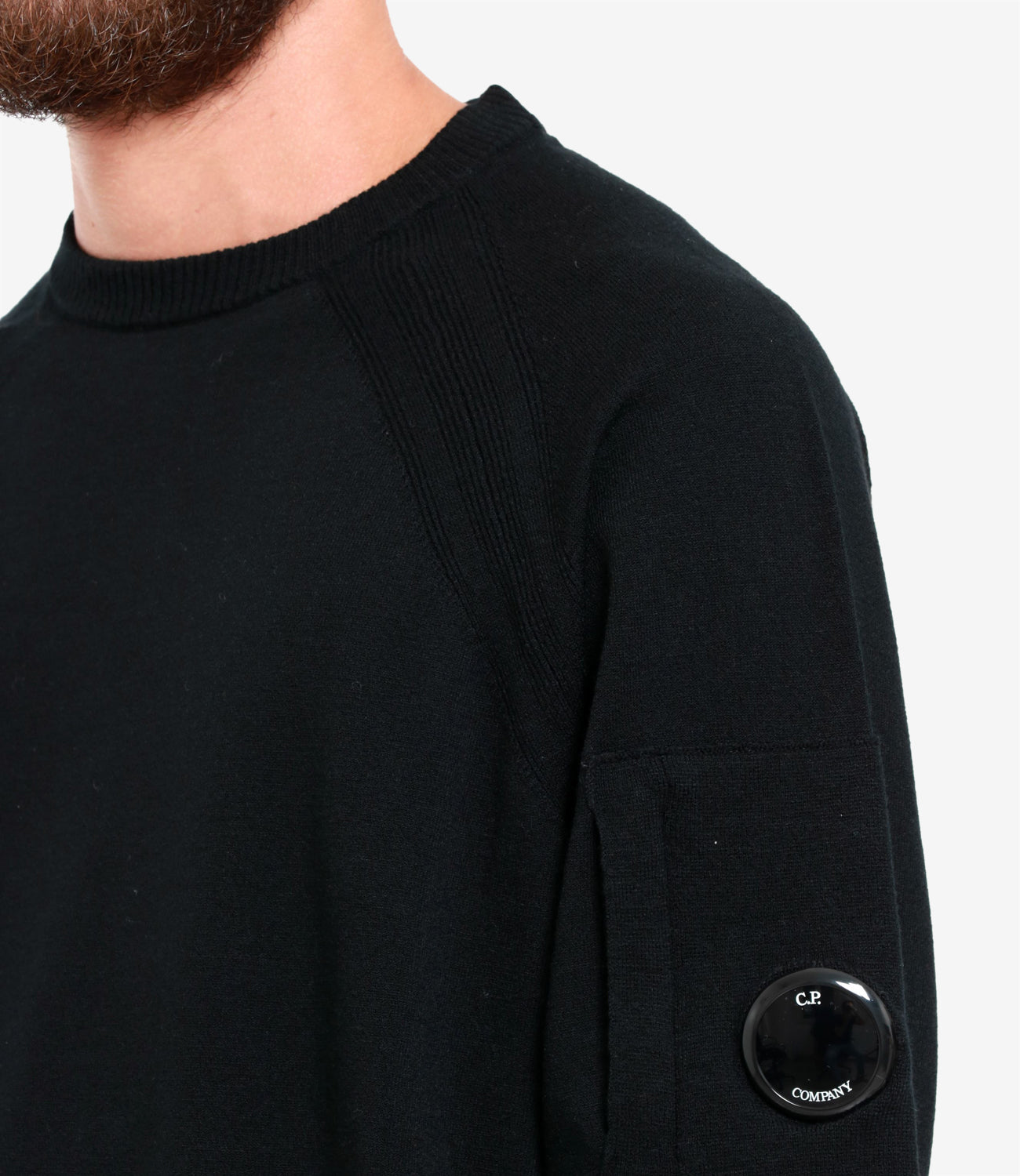 C.P. Company | Maglia Lambswool GRS Crew Neck Knit Nera