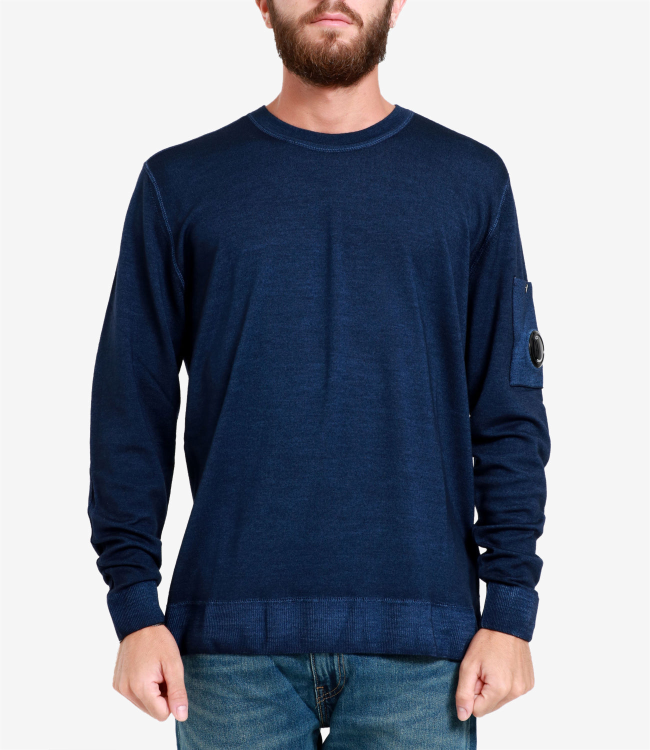 C.P. Company | Sweater Fast Dyed Blue Open