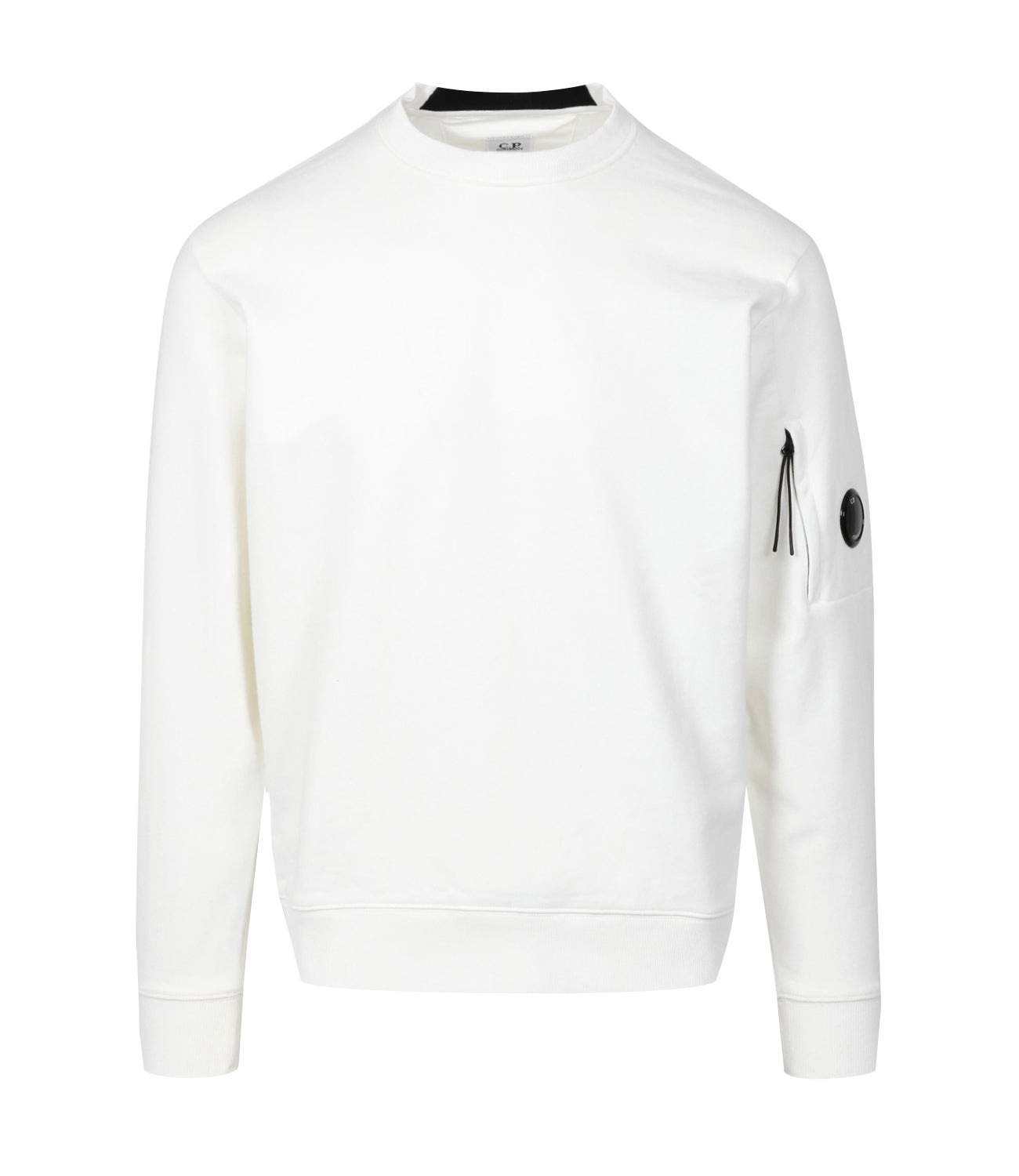 C.P. Company | Felpa Diagonal Raised Fleece Bianco