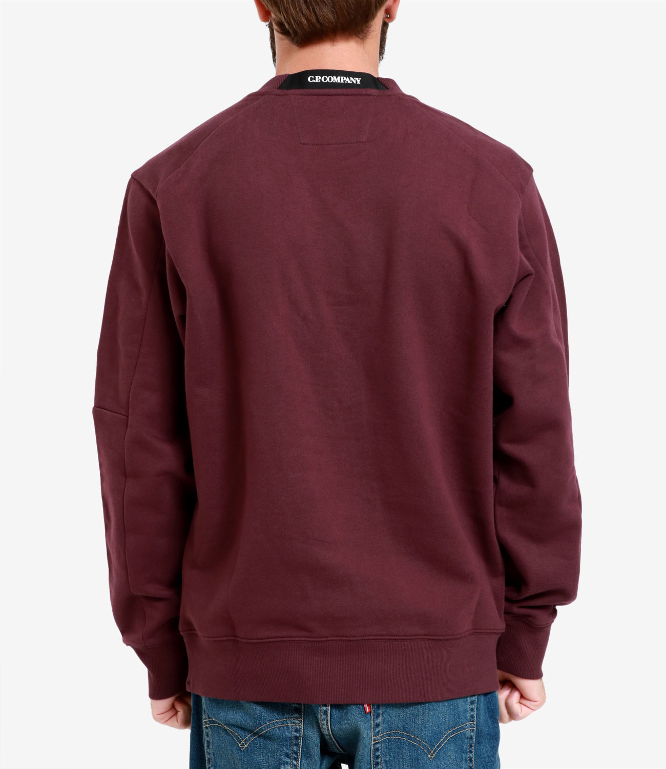 C.P. Company | Diagonal Raised Fleece Bordeaux