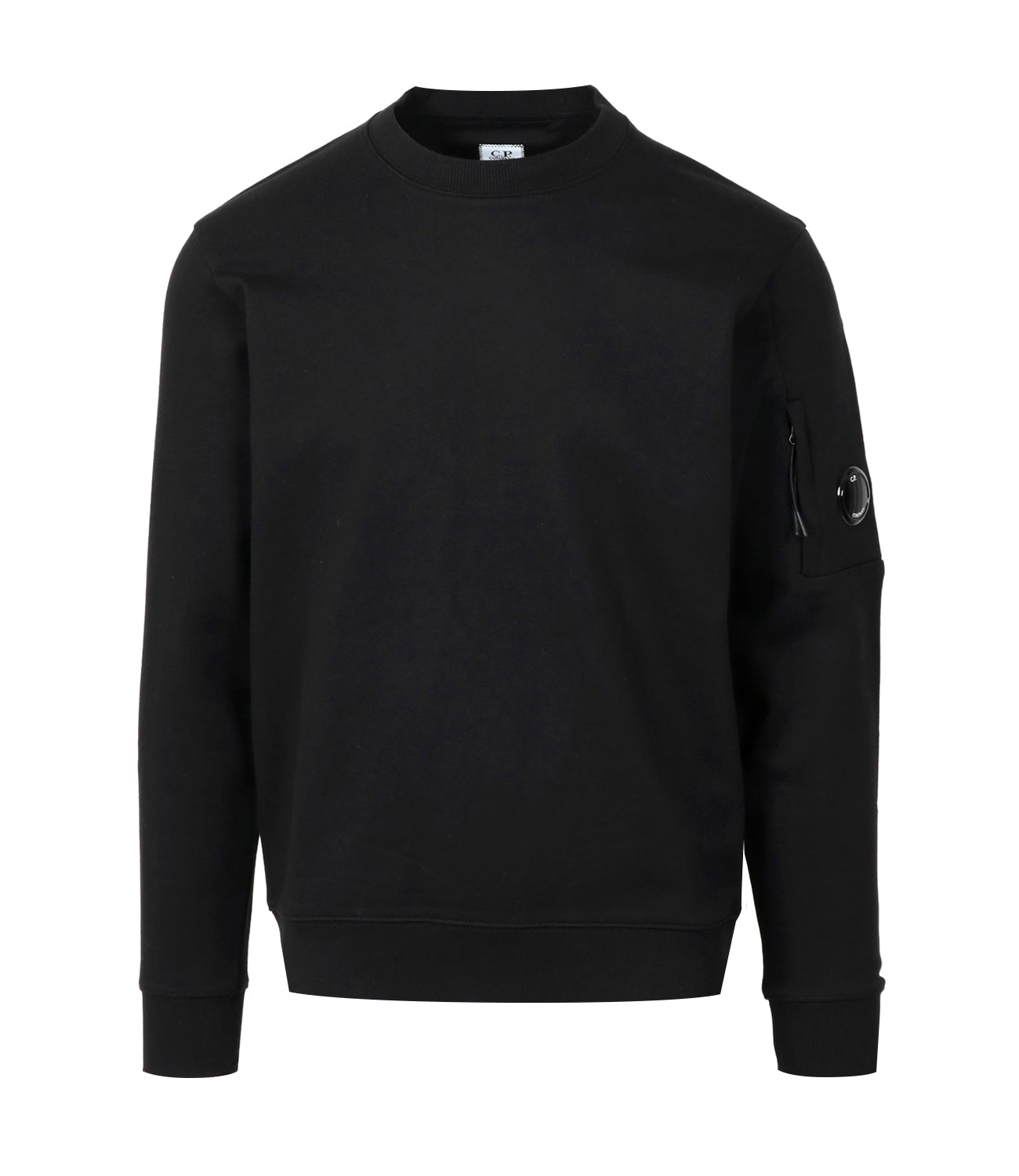 C.P. Company | Diagonal Raised Fleece Sweatshirt Black