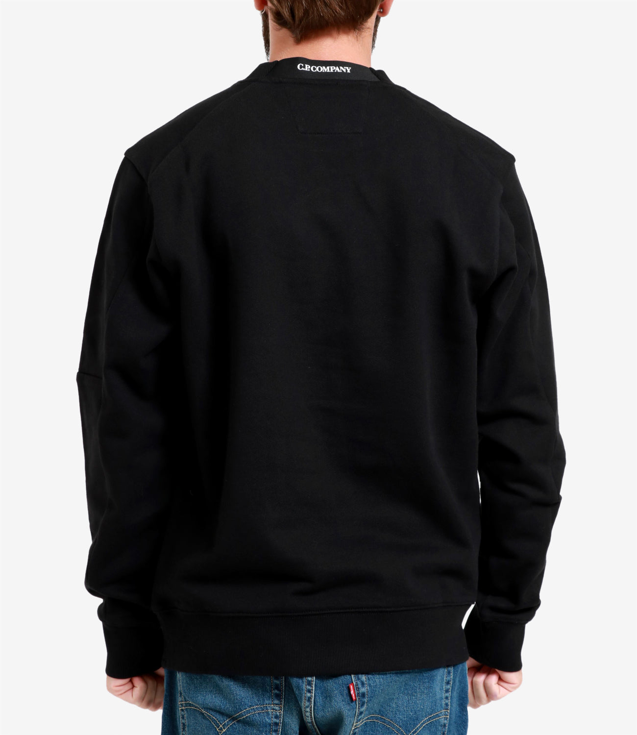 C.P. Company | Diagonal Raised Fleece Sweatshirt Black