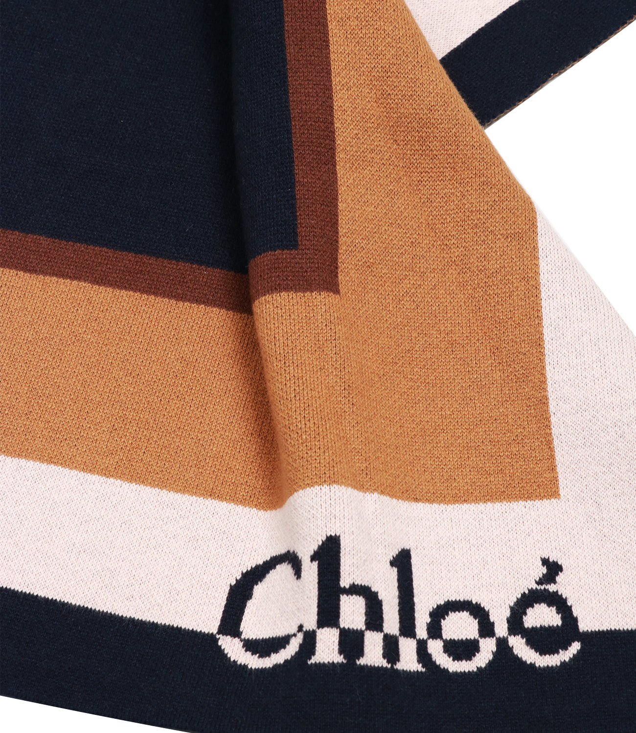 Chloé Kids | Heritage D2 cape navy blue and sand