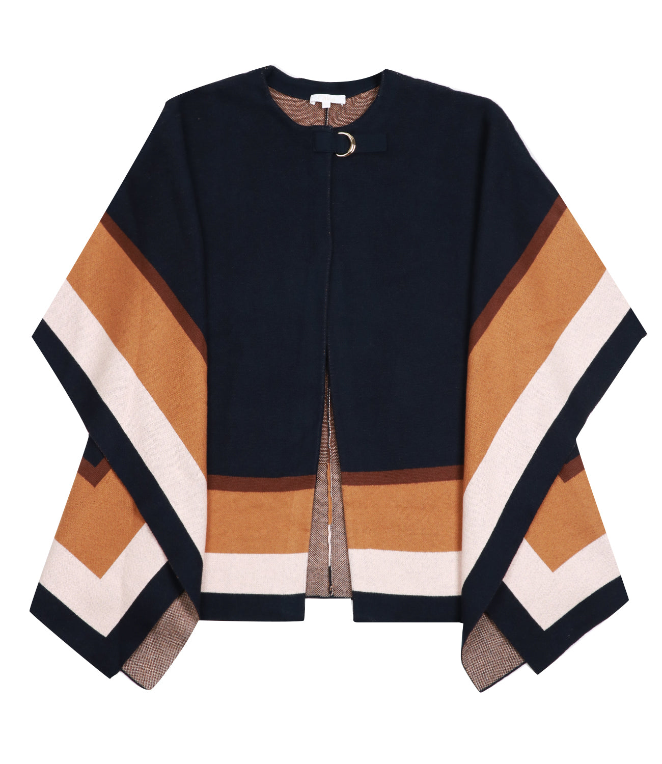 Chloé Kids | Heritage D2 cape navy blue and sand