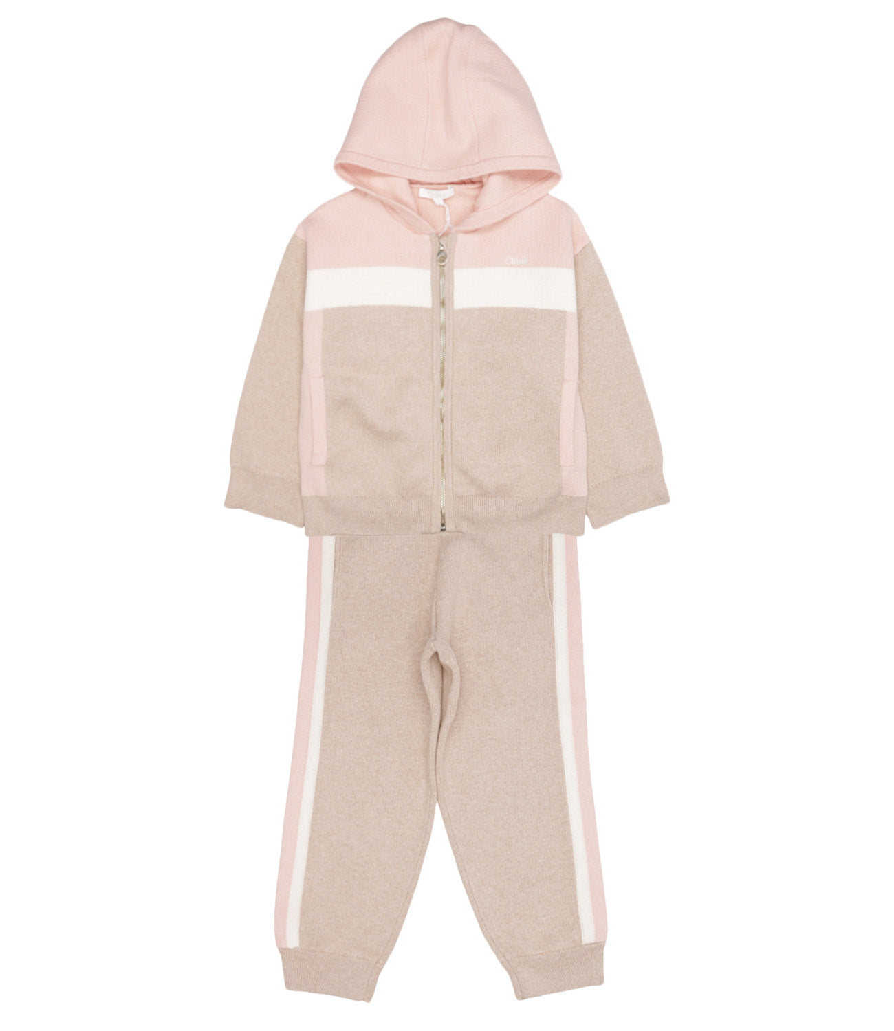 Chloé Kids | Heritage D2 Beige Sweater and Pant Set