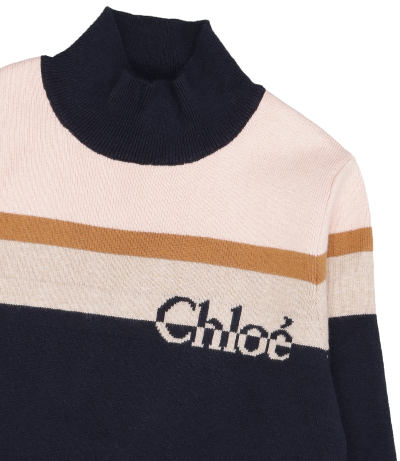 Chloé Kids | Heritage D3 Pullover Navy Blue and Pink