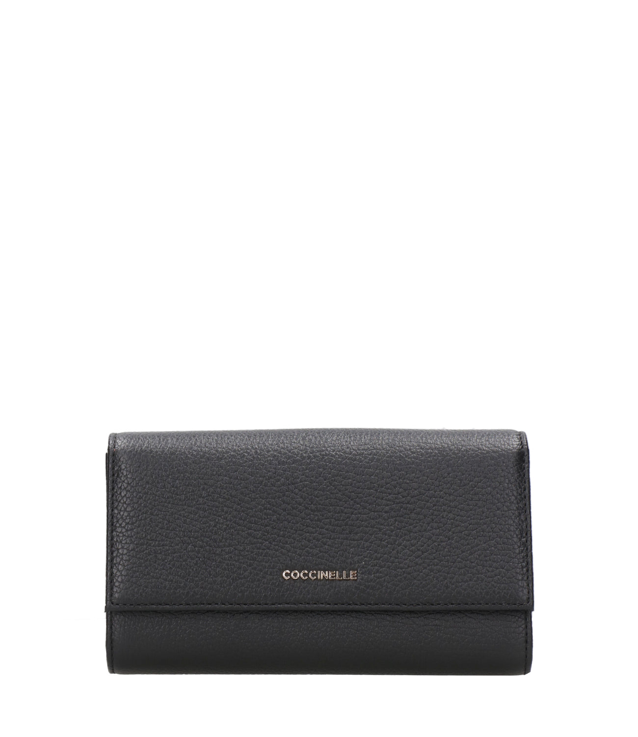 Coccinelle | Metallic soft wallet Black