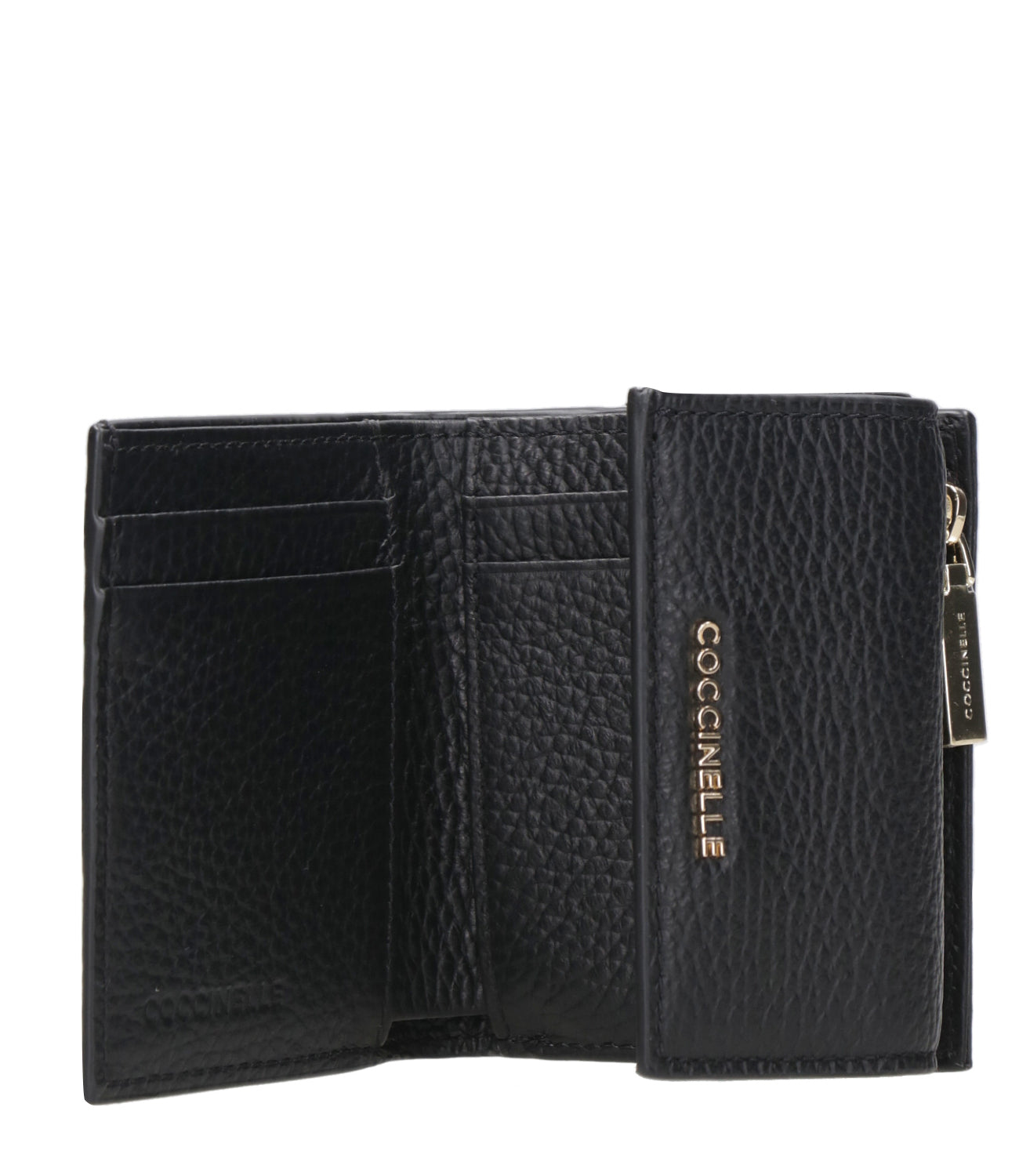 Coccinelle | Metallic soft wallet Black