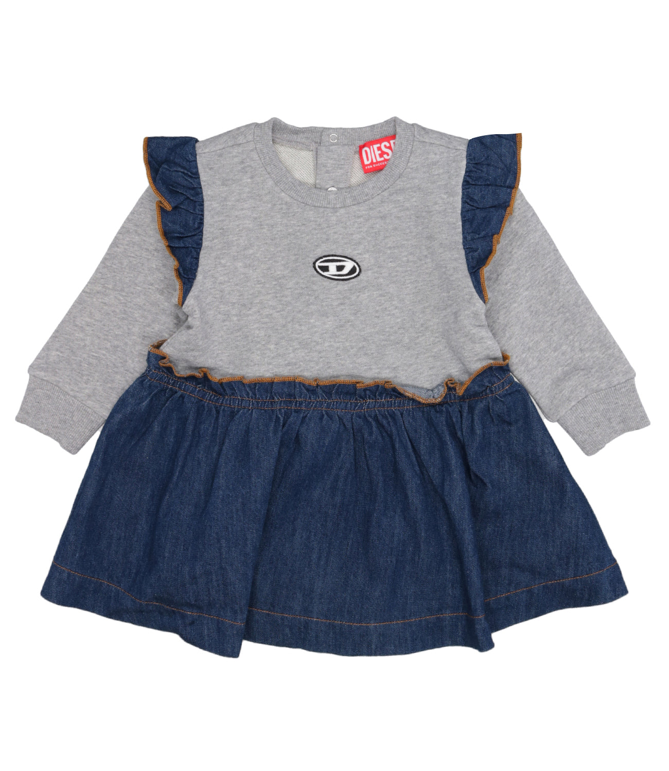 Diesel Kids | Dimbob Grey and Denim Dress