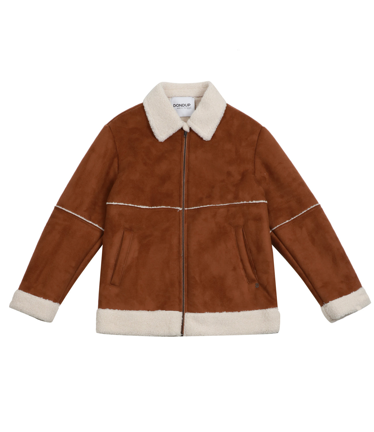 Dondup Kids | Tobacco and Cream Jacket