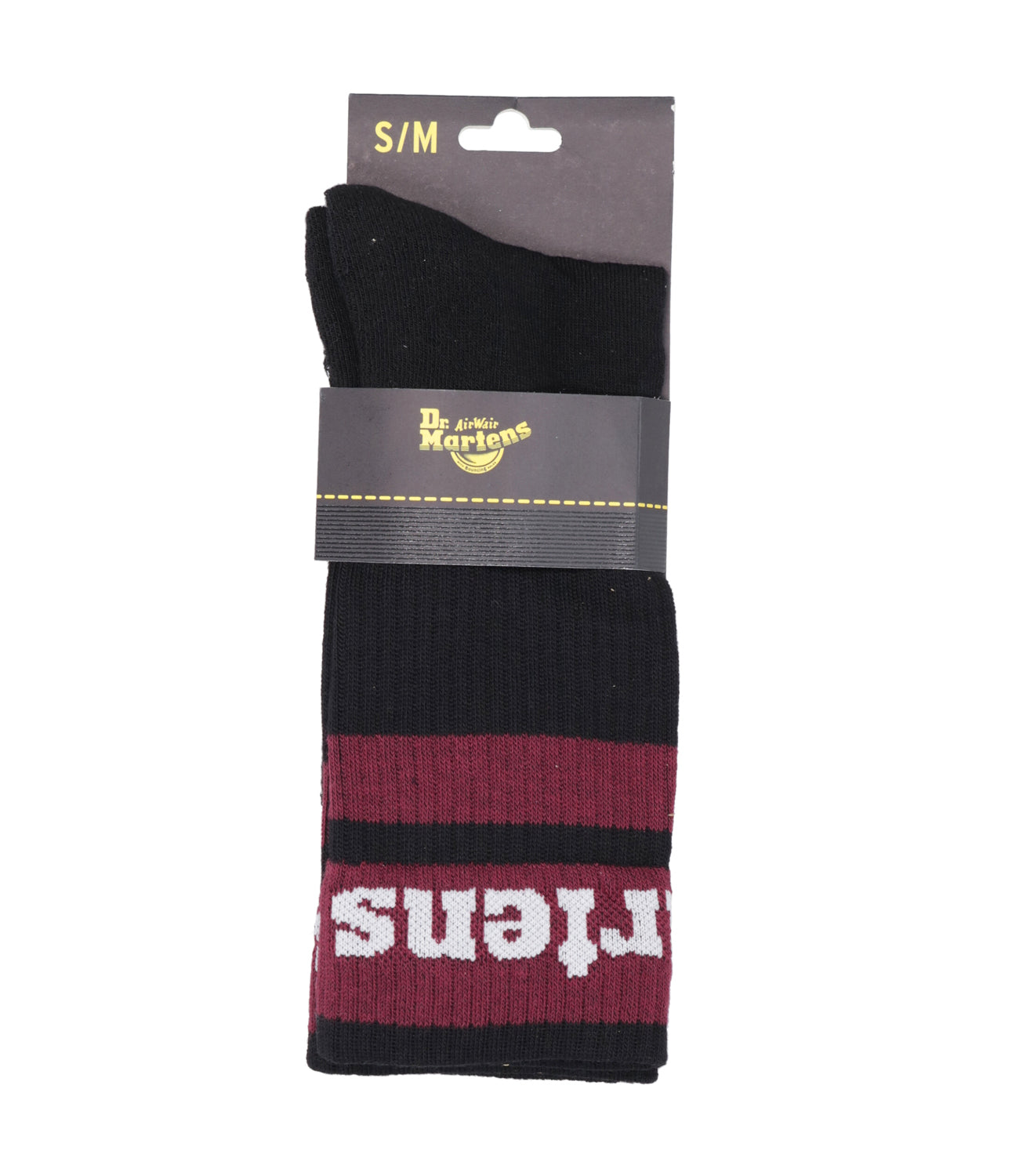 Dr Martens | Black and Cherry Socks