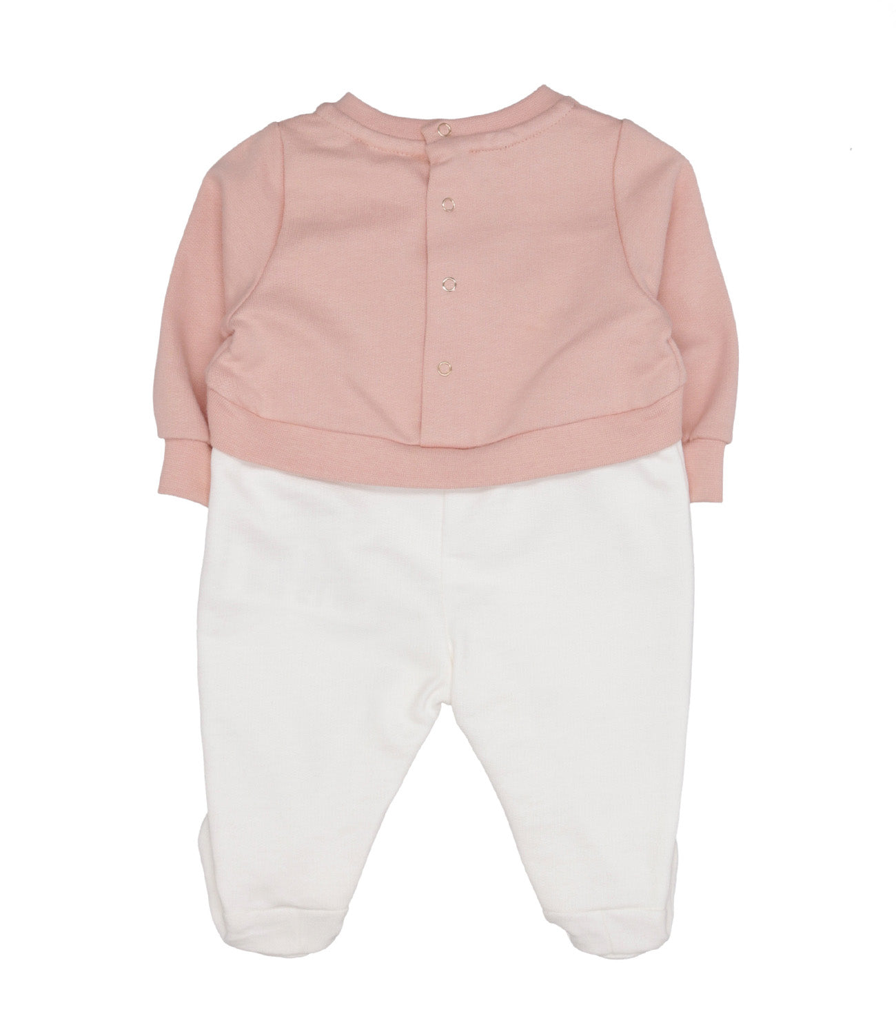 Elisabetta Franchi La Mia Bambina | Pink and Ivory Playsuit