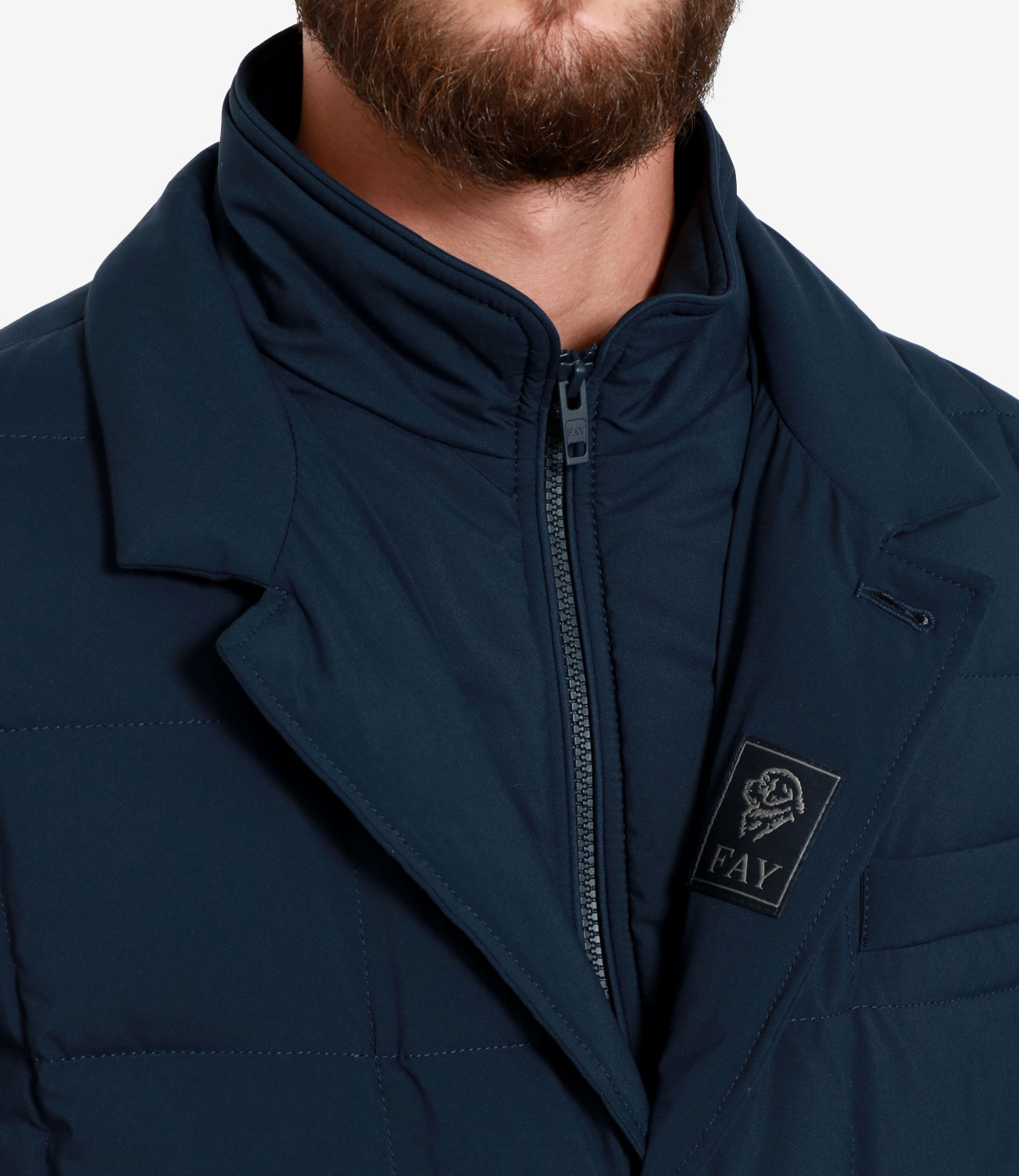 Fay | Double Front Jacket Navy Blue