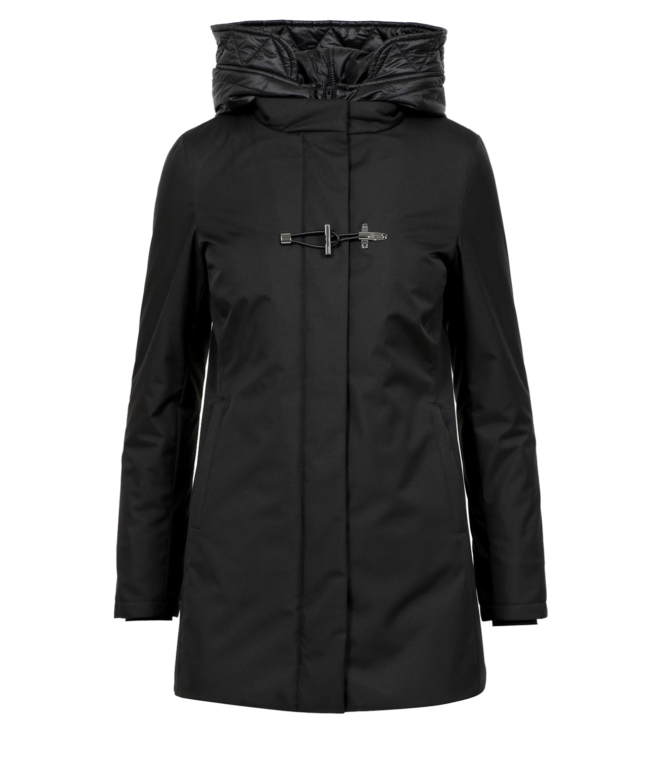 Fay | Toggle Coat Black