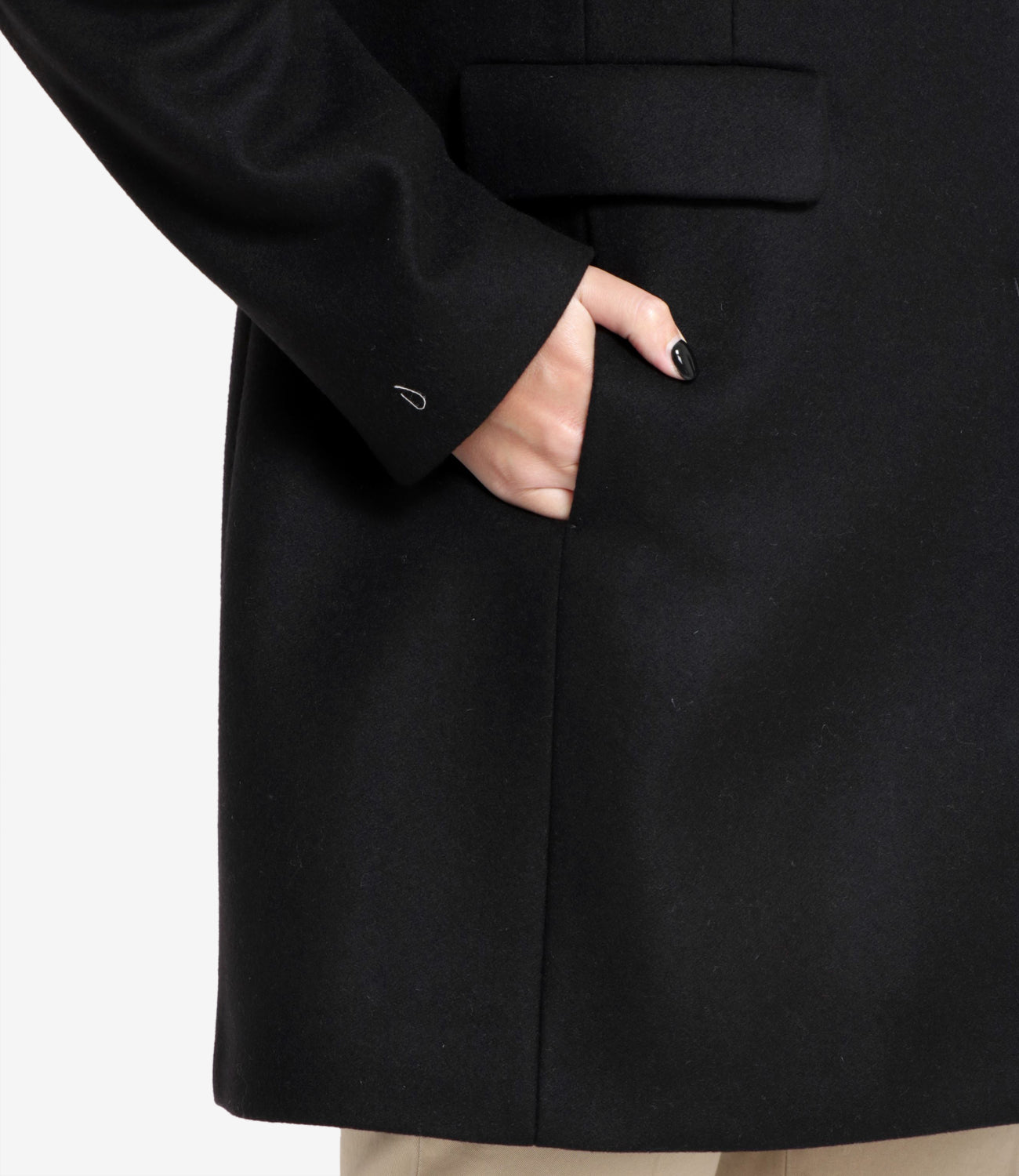 Fay | Toggle Coat Db Front Black