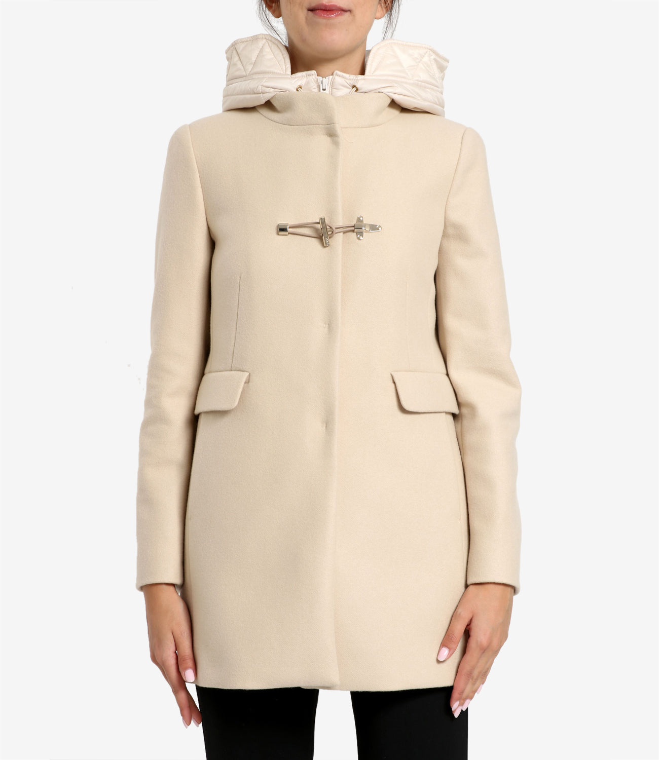 Fay | Toggle Coat Db Front Cream