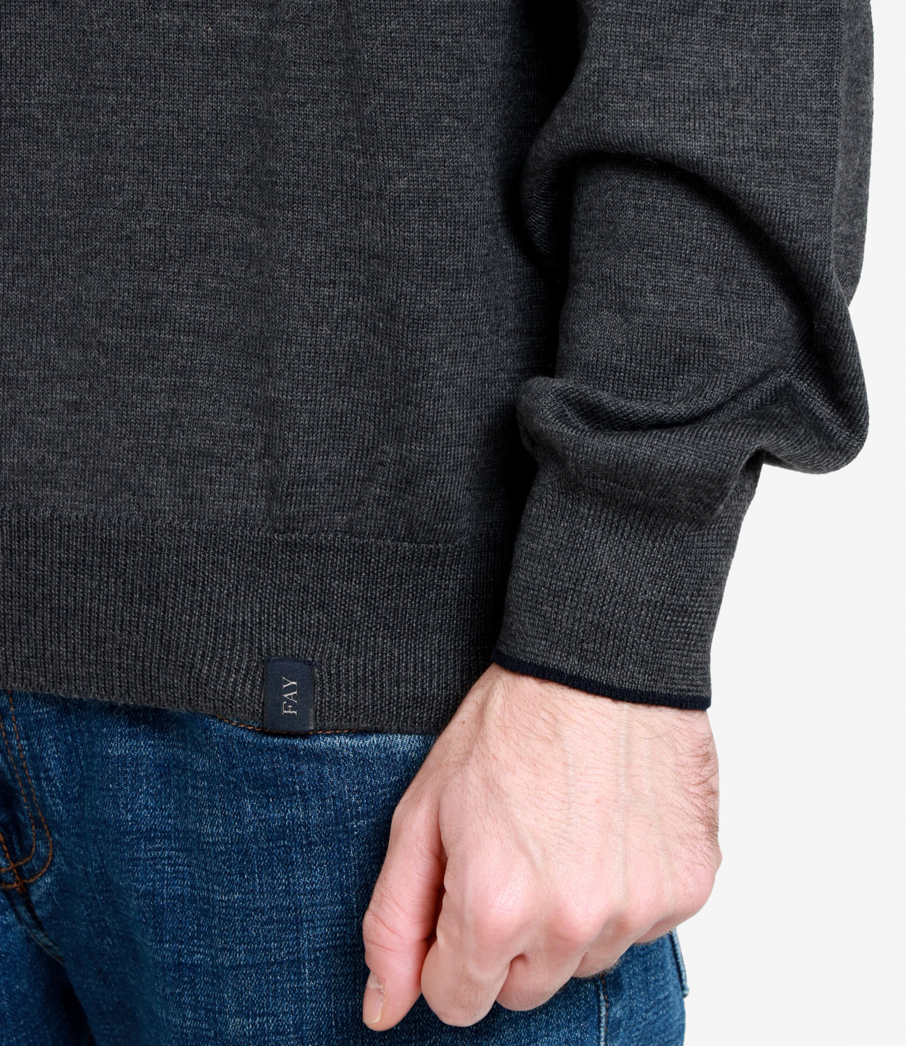 Fay | Sweater Anthracite gray