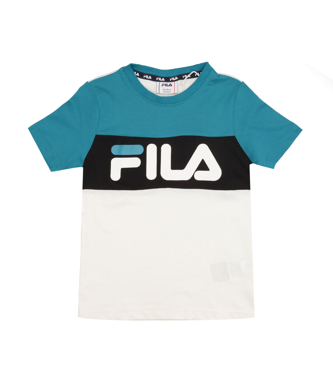 Fila Kids | T-Shirt White and Turquoise