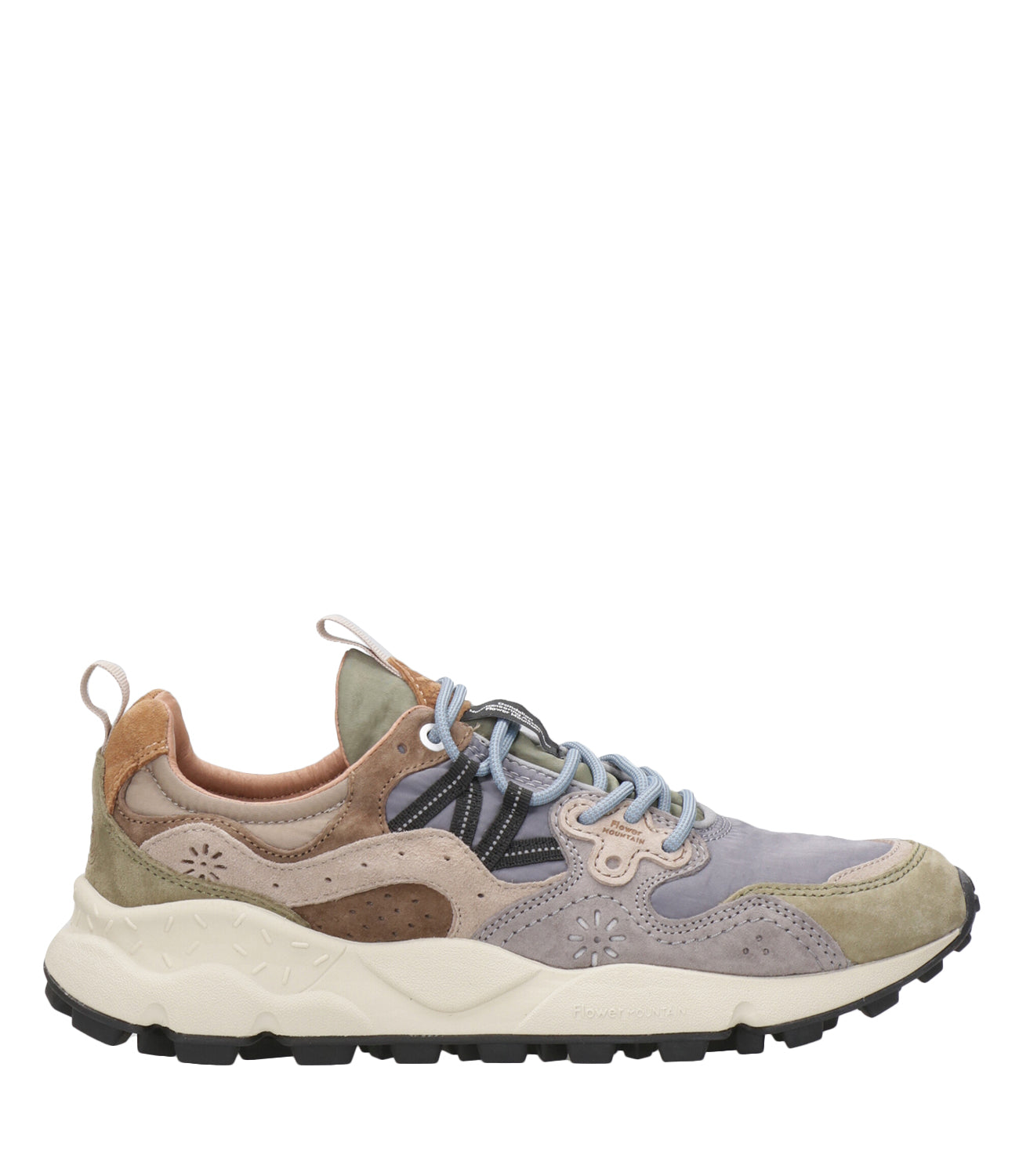 Flower Mountain | Sneakers Yamano 3 Uomo Verde militare Grigio e Marrone