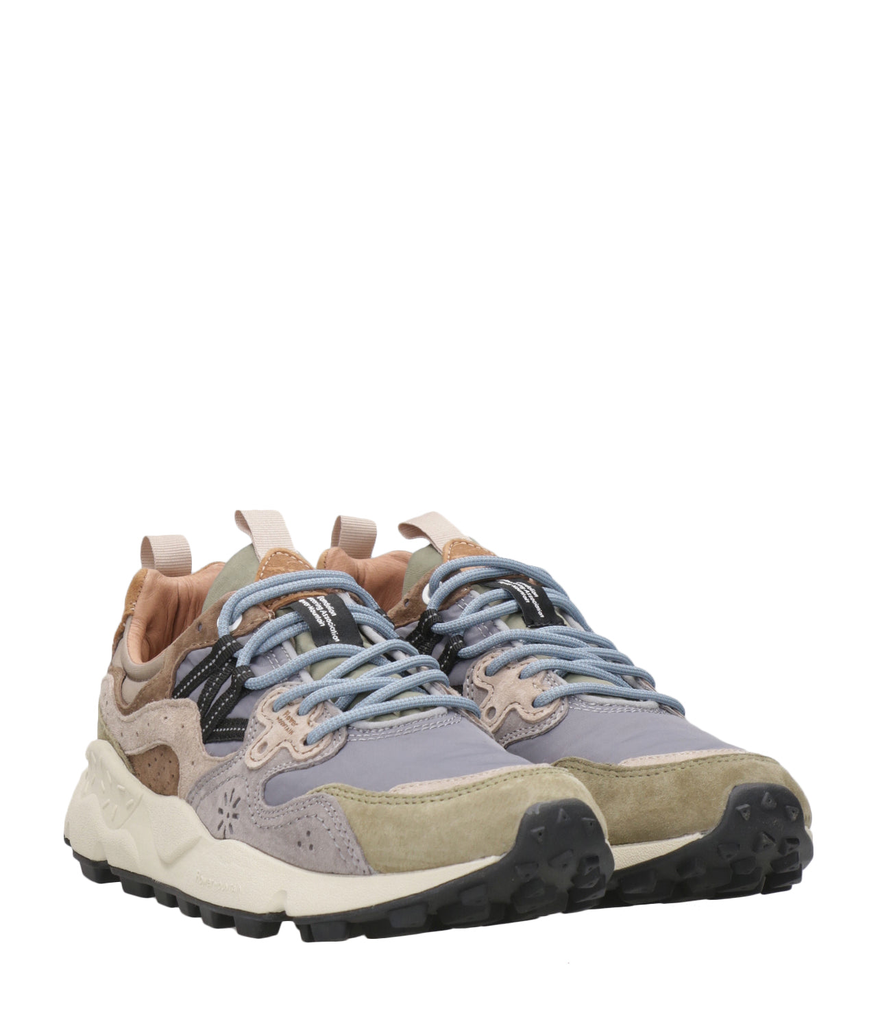 Flower Mountain | Men's Yamano 3 Sneakers Military Green Grey and Brown