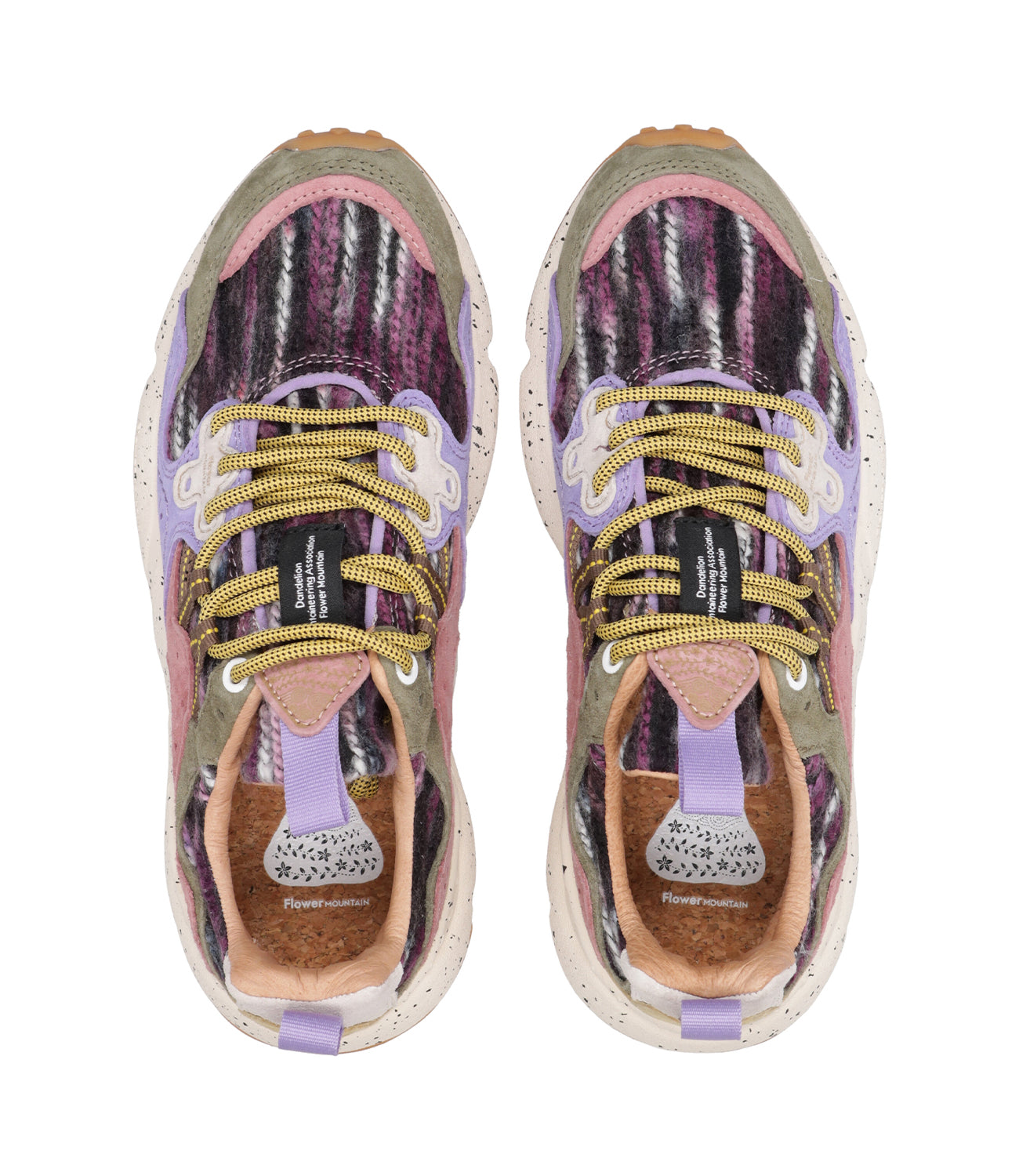 Flower Mountain | Women's Yamano 3 Sneakers Brown and Purple