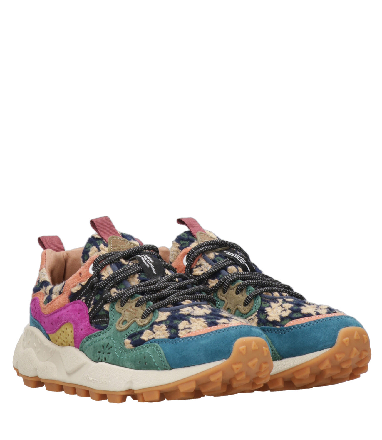 Flower Mountain | Sneakers Yamano 3 Navy Green and Purple