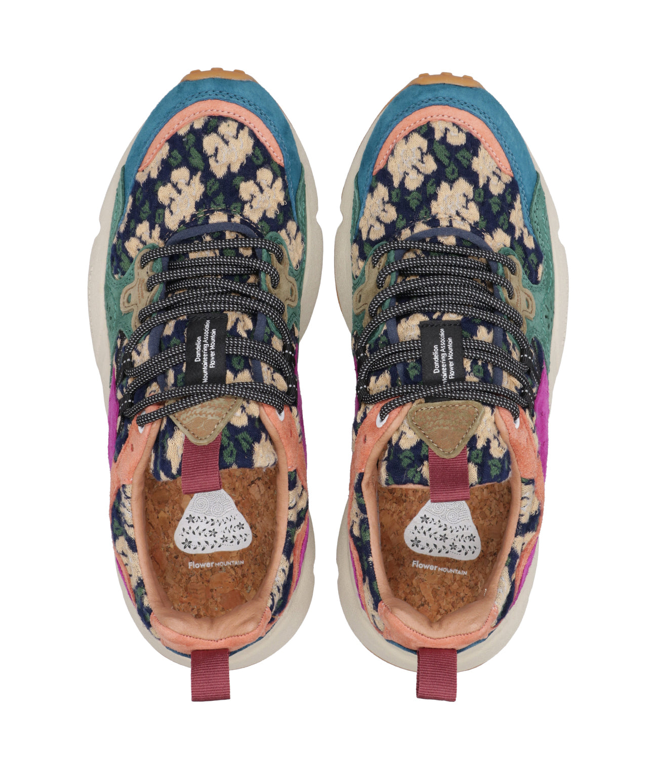 Flower Mountain | Sneakers Yamano 3 Navy Green and Purple