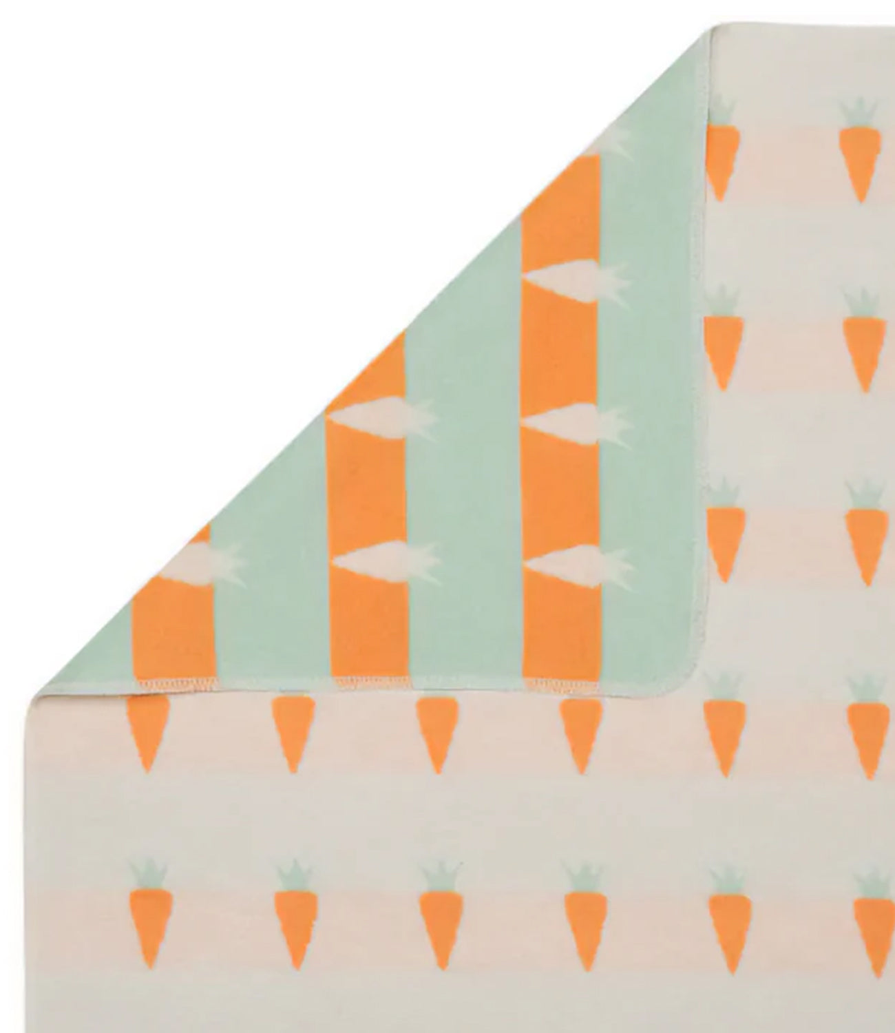 Fussenegger Kids | White and Orange Blanket