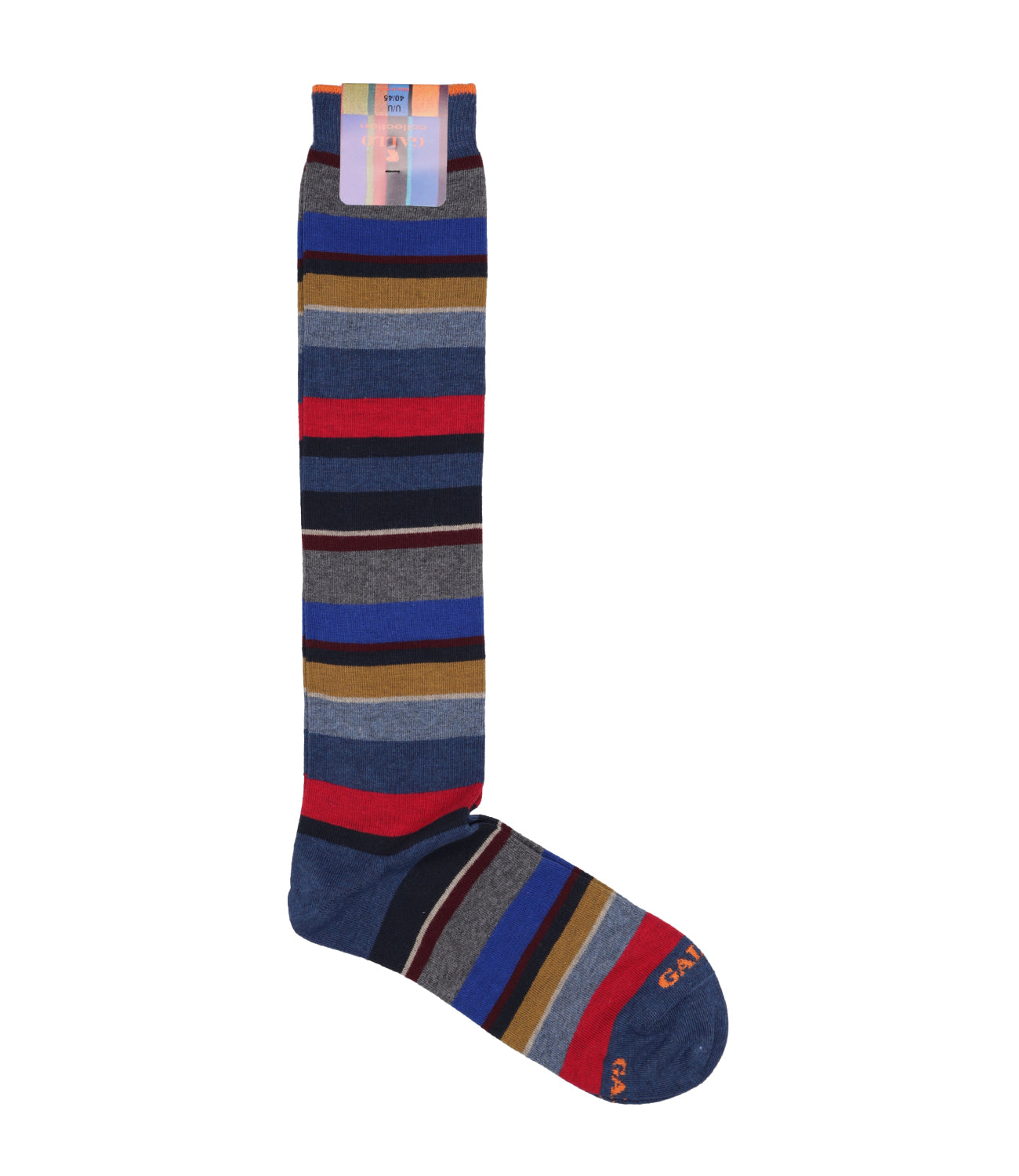 Gallo | Striped Socks Black and Cream