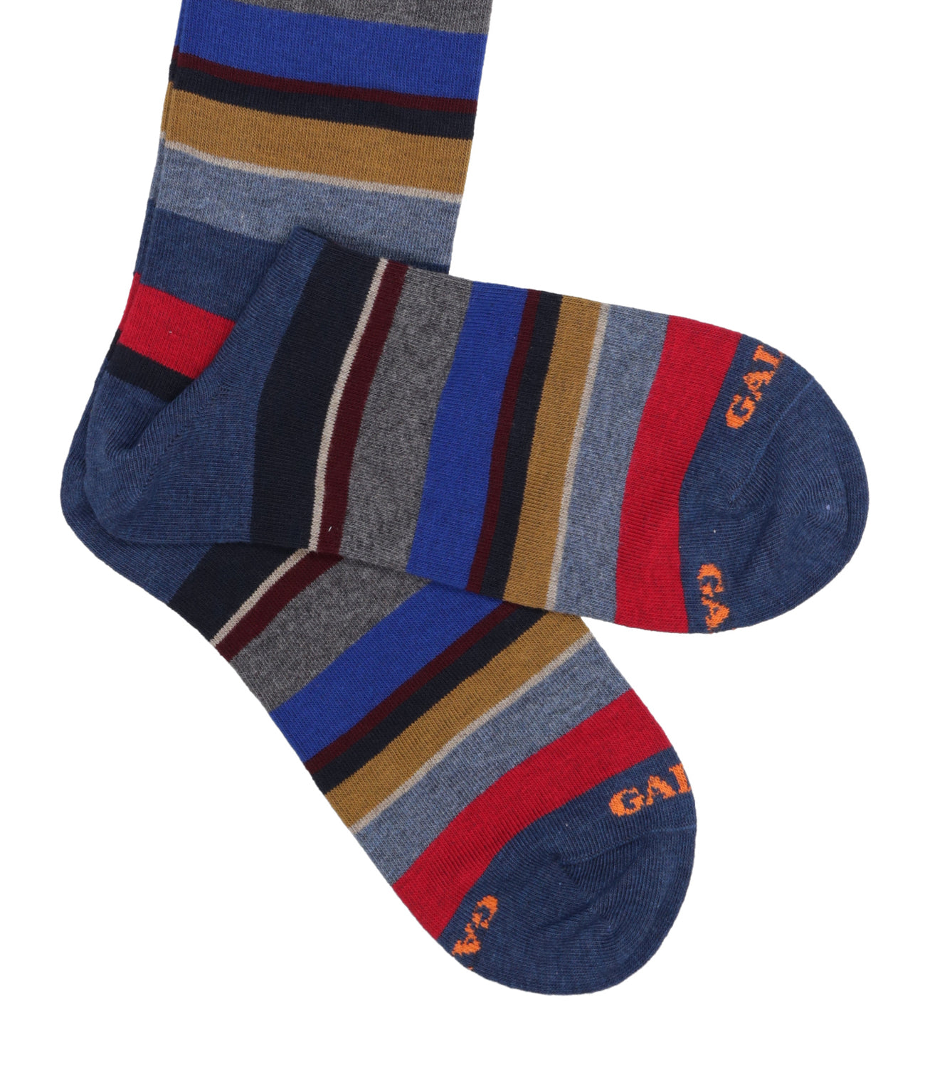 Gallo | Striped Socks Black and Cream