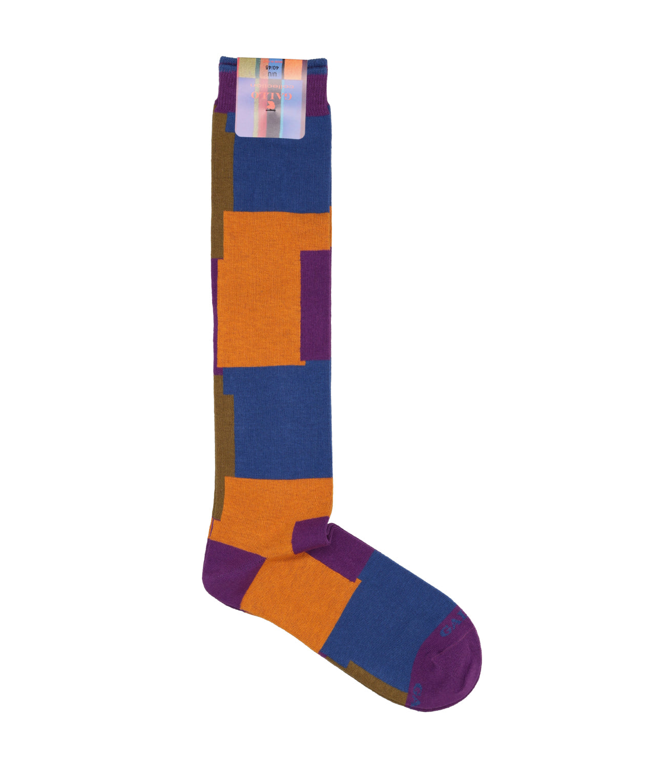 Gallo | Square Socks Orange and Blue