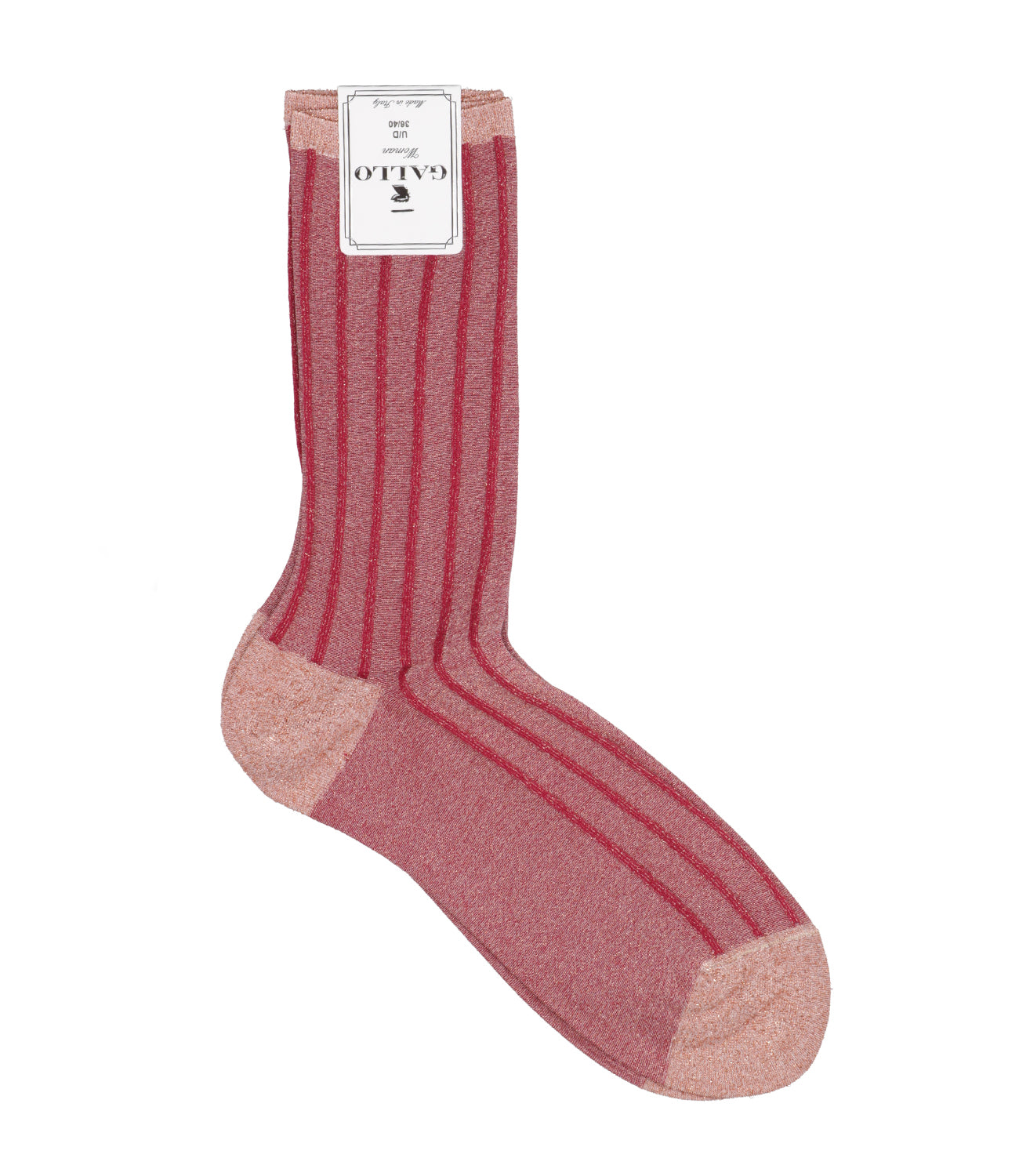 Gallo | Twin Rib Copper Short Socks