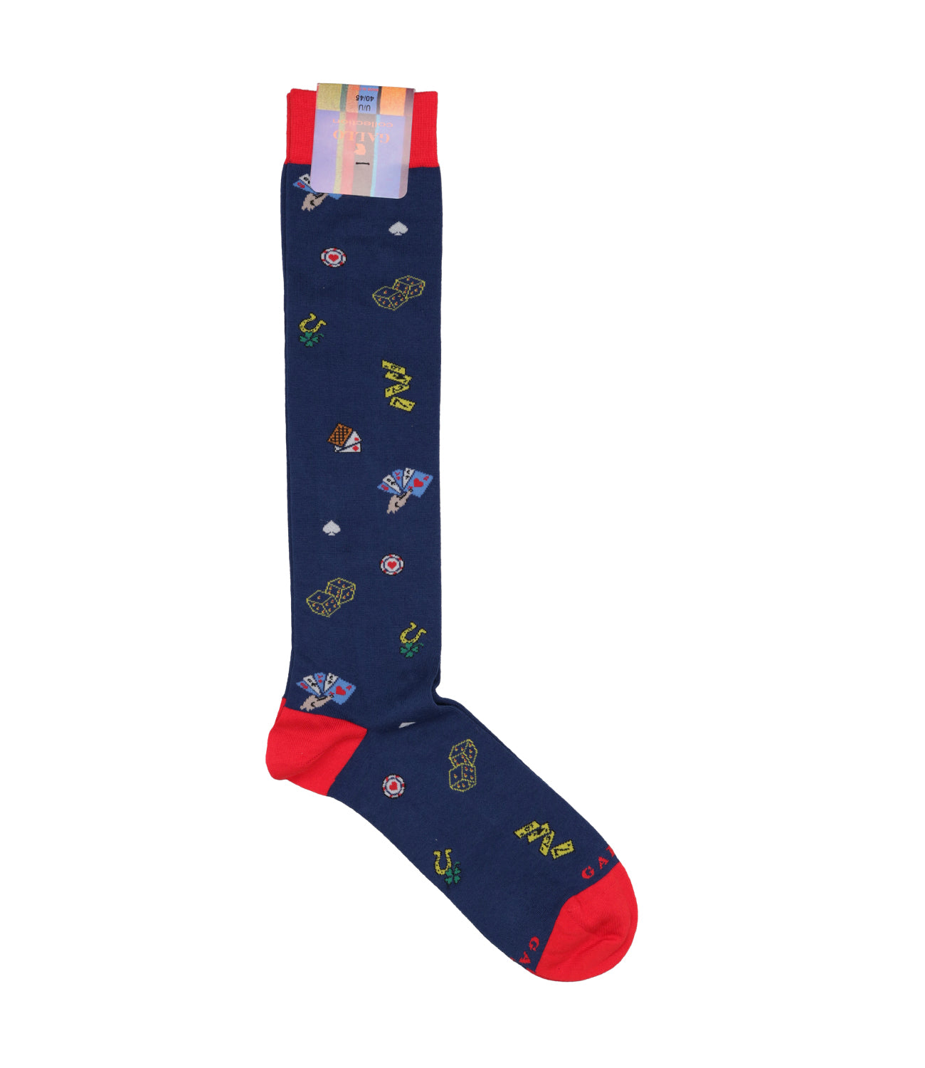 Gallo | Patterned Socks Navy Blue