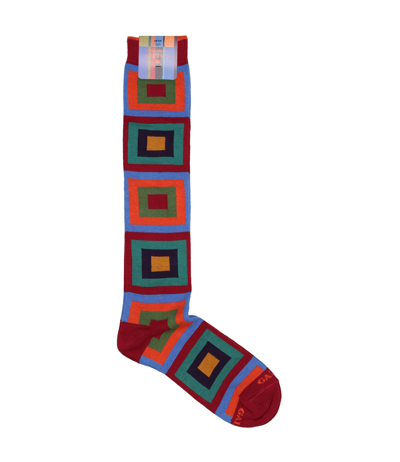 Gallo | Amaranth Square Patterned Socks