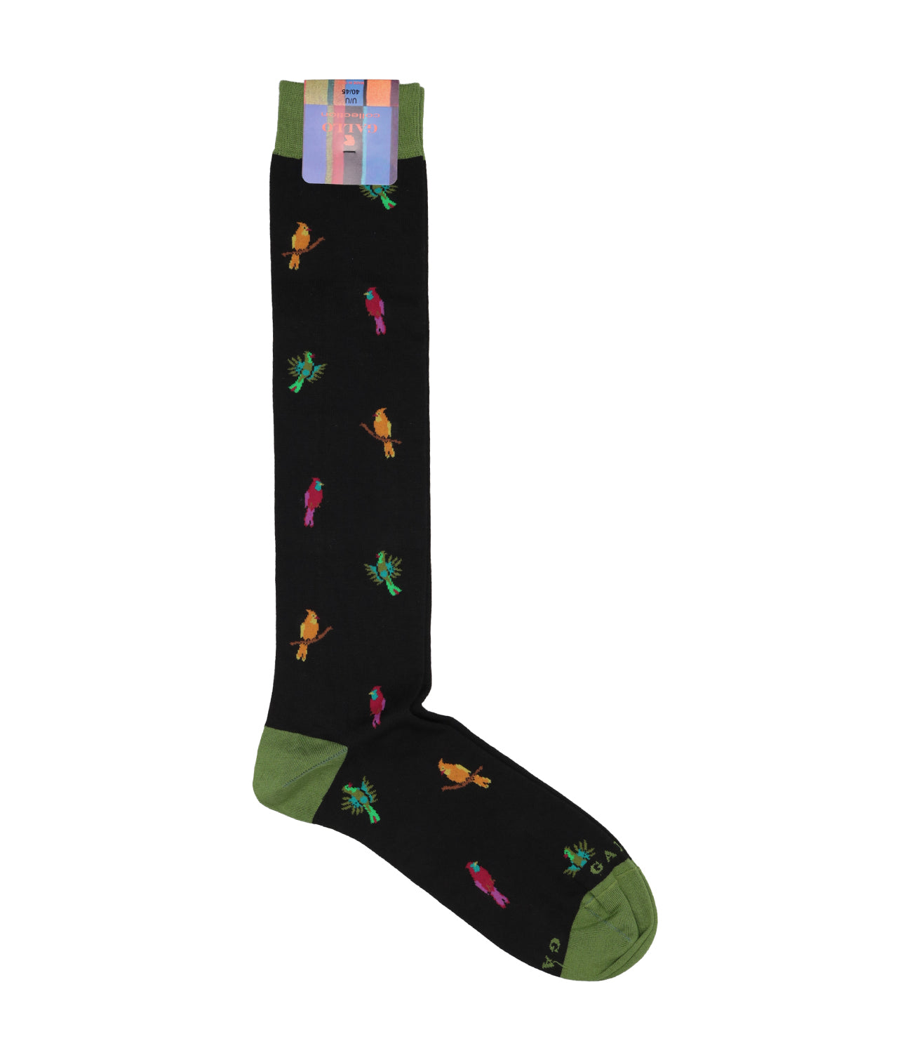 Rooster | Socks Fantasy Parrots Charcoal