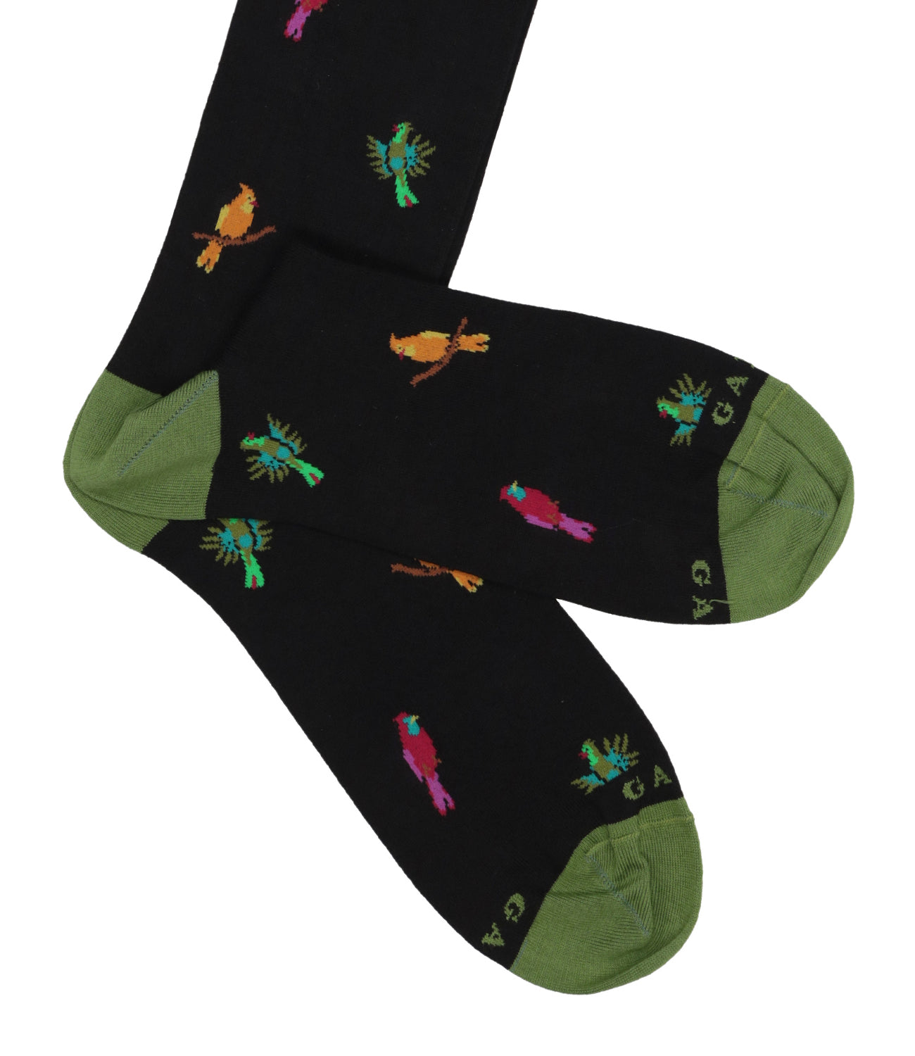 Rooster | Socks Fantasy Parrots Charcoal