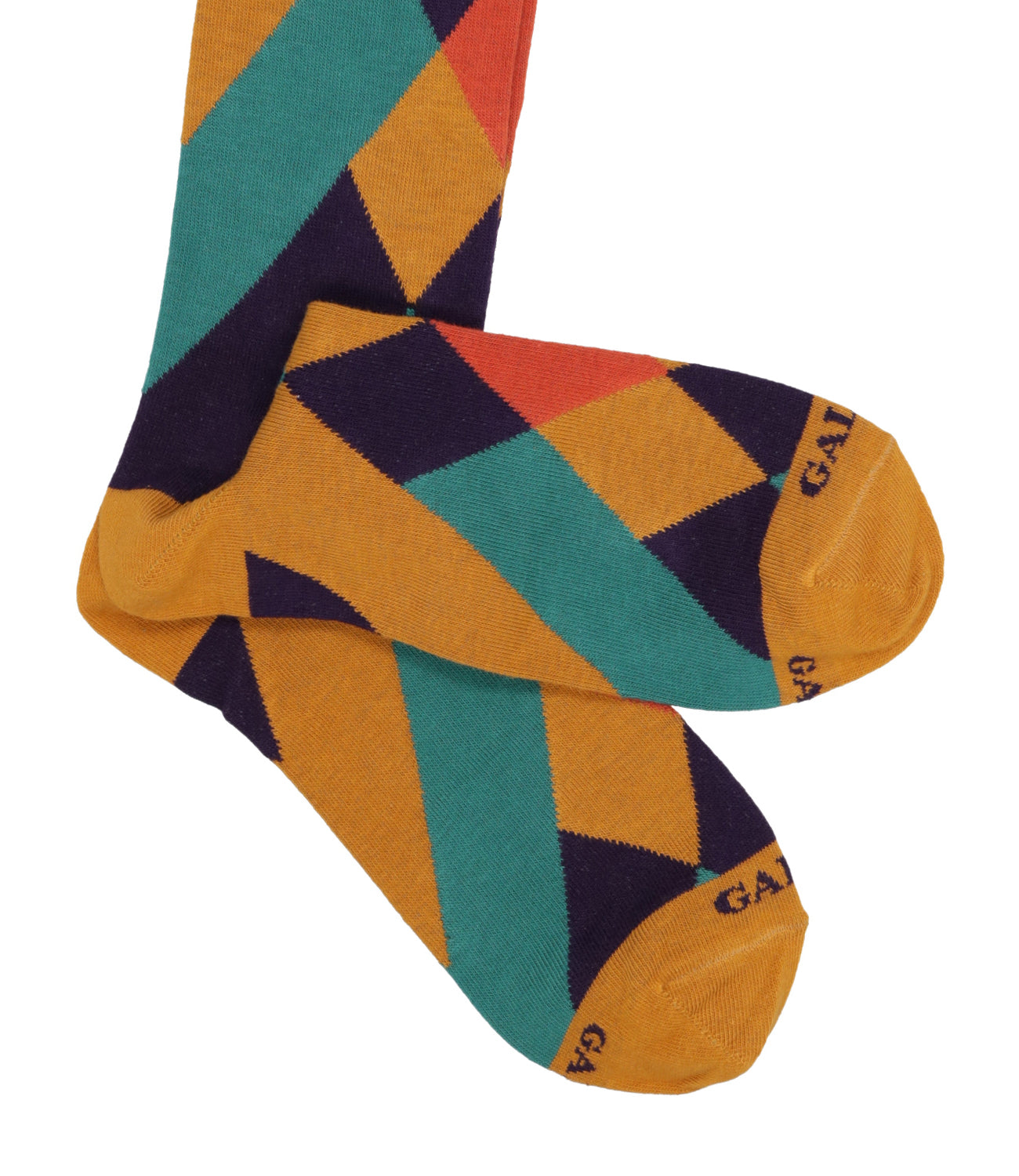 Gallo | Geometric Patterned Socks Curry