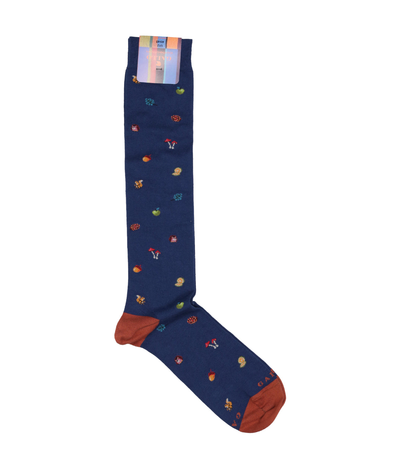 Gallo | Undergrowth Patterned Socks Navy Blue