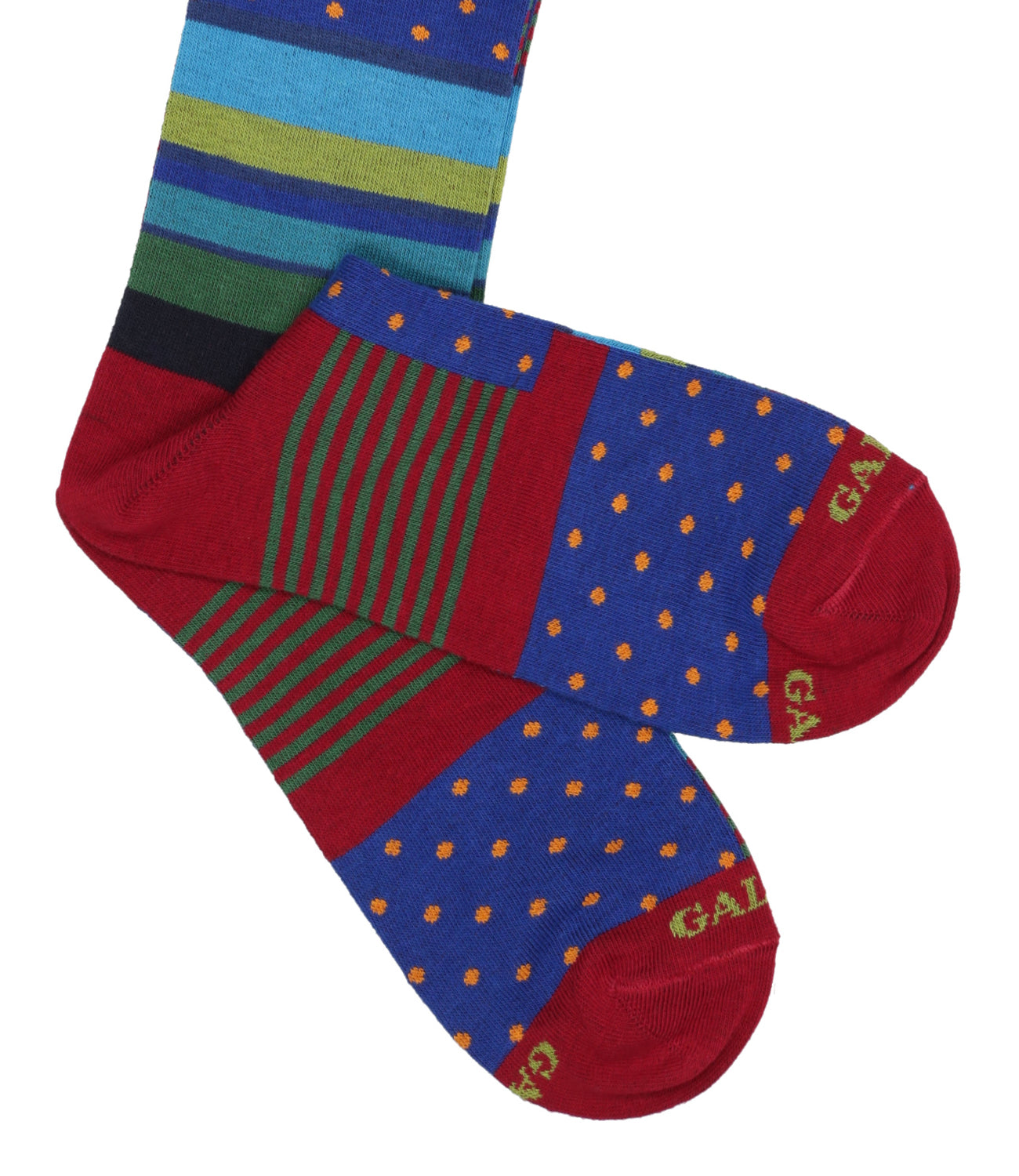 Rooster | Socks Patterned Blocks Amaranth