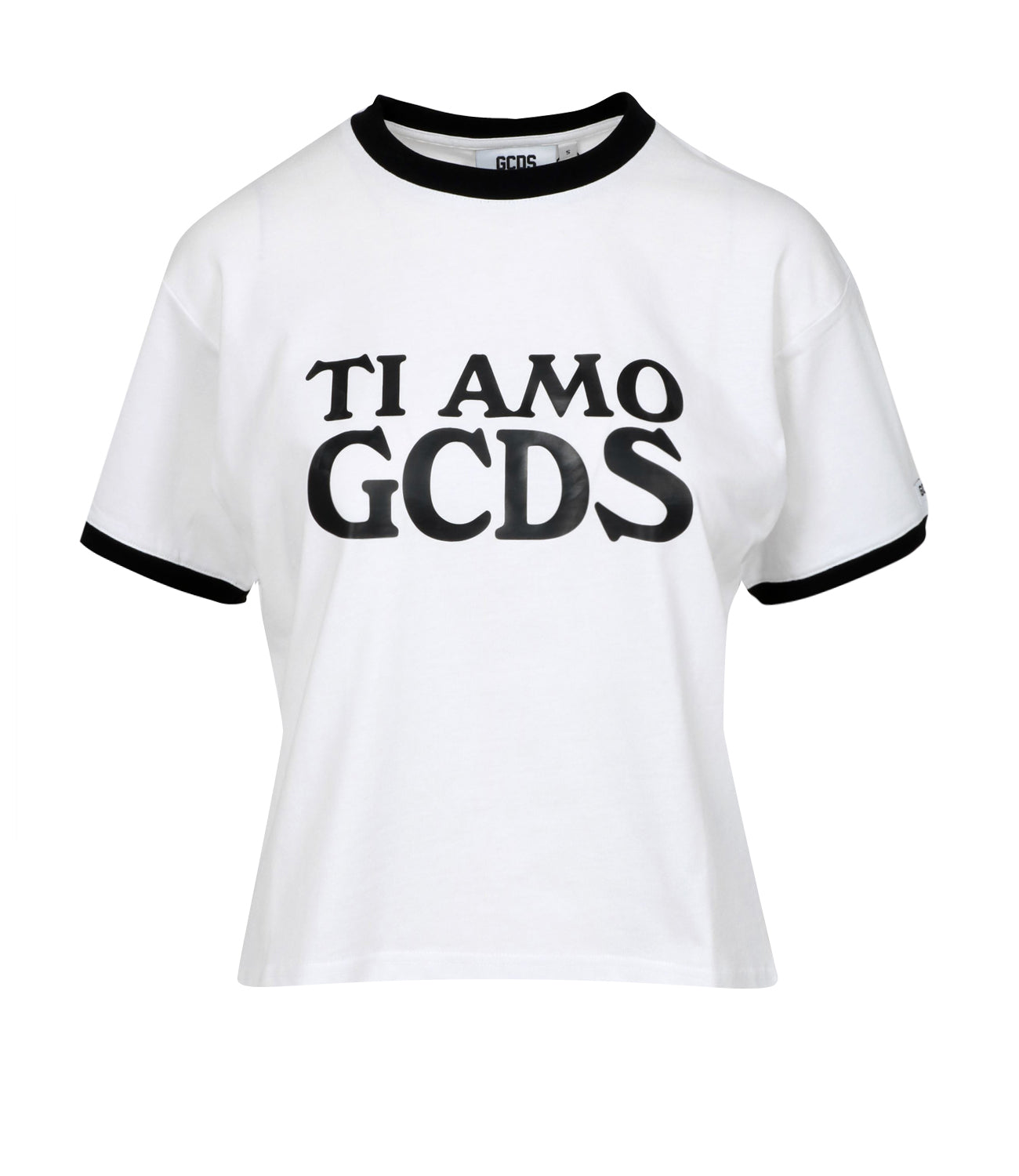 GCDS | T-Shirt Ti Amo GCDS Bianco Ottico