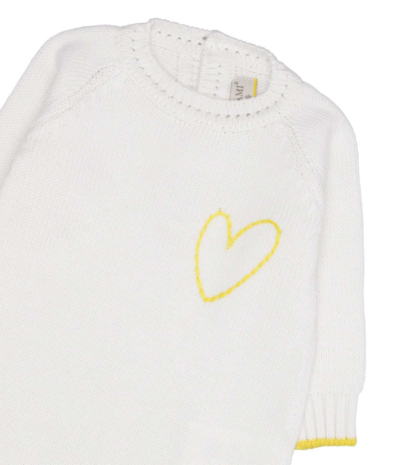 Gensami | Baby Heart romper Milk White