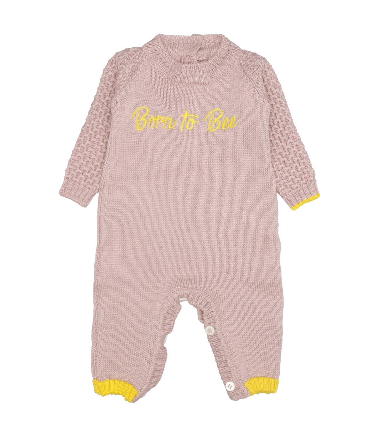 Gensami | Honeycomb Knit Sleepsuit Antique Pink