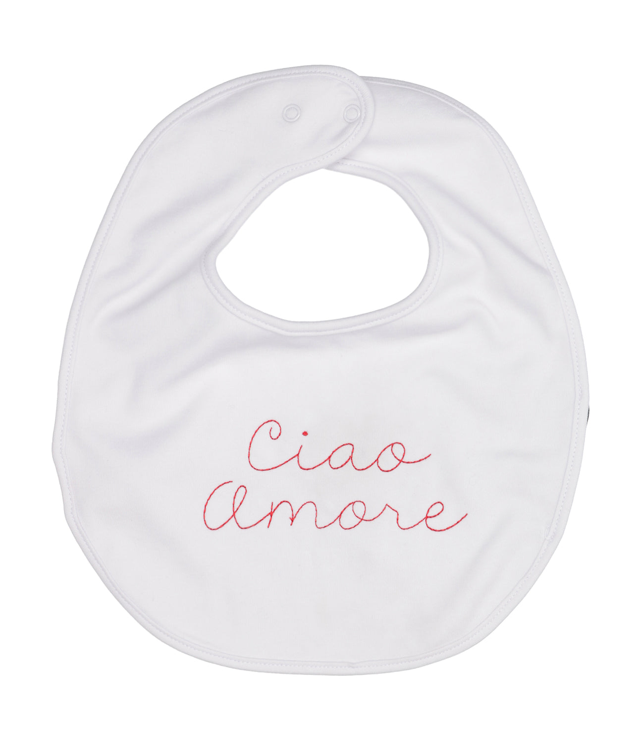 Giada Benincasa Kids | Bib Hello Love White