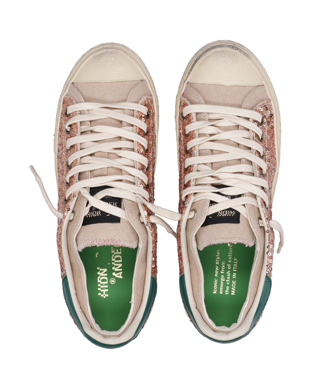 Hidnander | Sneakers Starless Low Sabbia e Oro