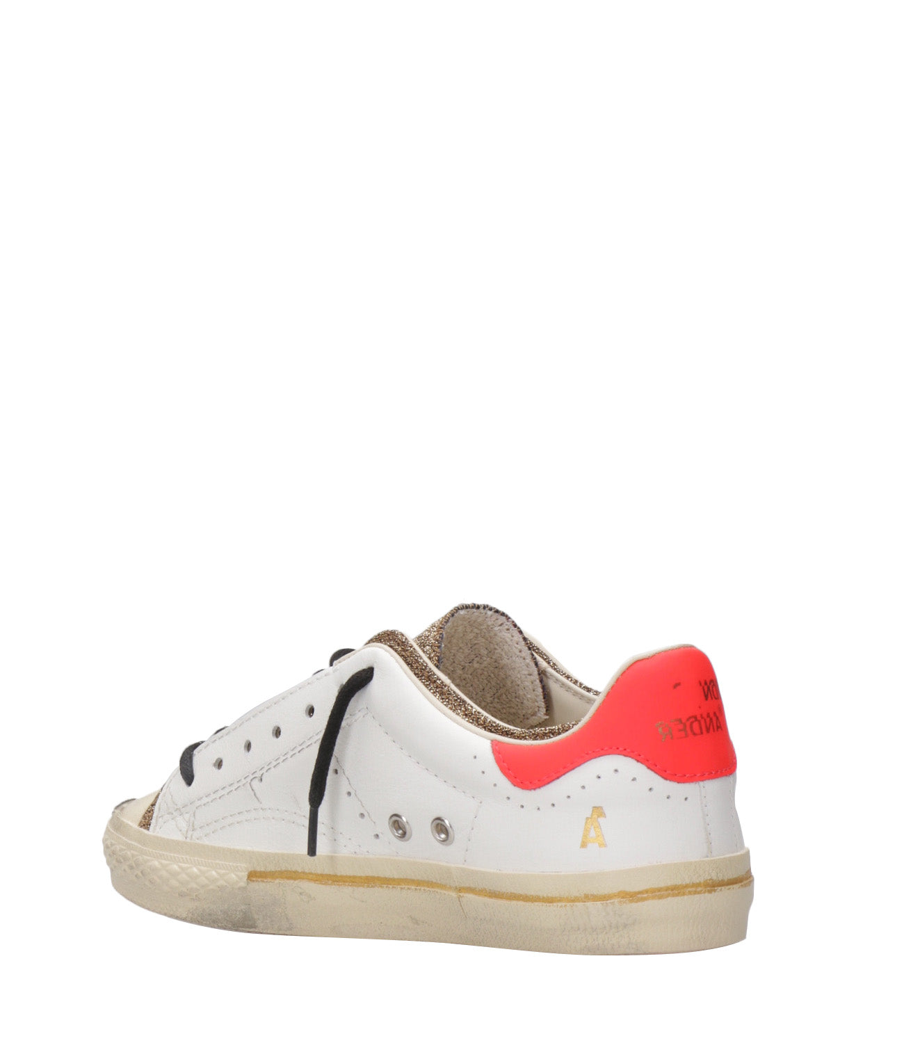 Hidnander | Sneakers Starless Low Bianco e Oro