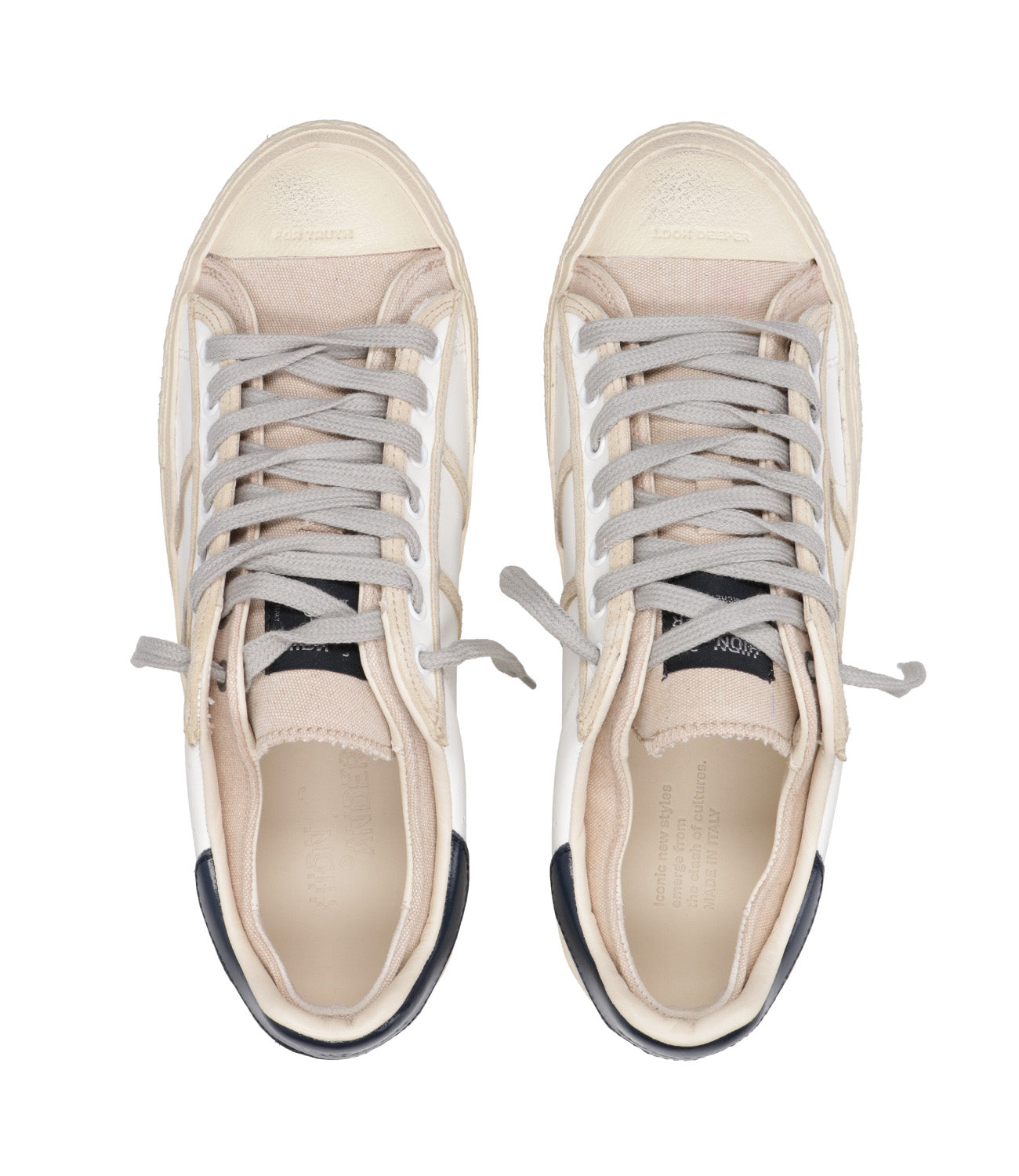 Hidnander | Sneakers Starless Low Sartorial White and Navy Blue