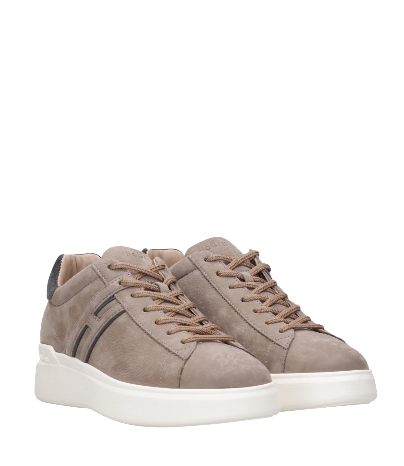 Hogan | H580 Taupe and Graphite Sneakers